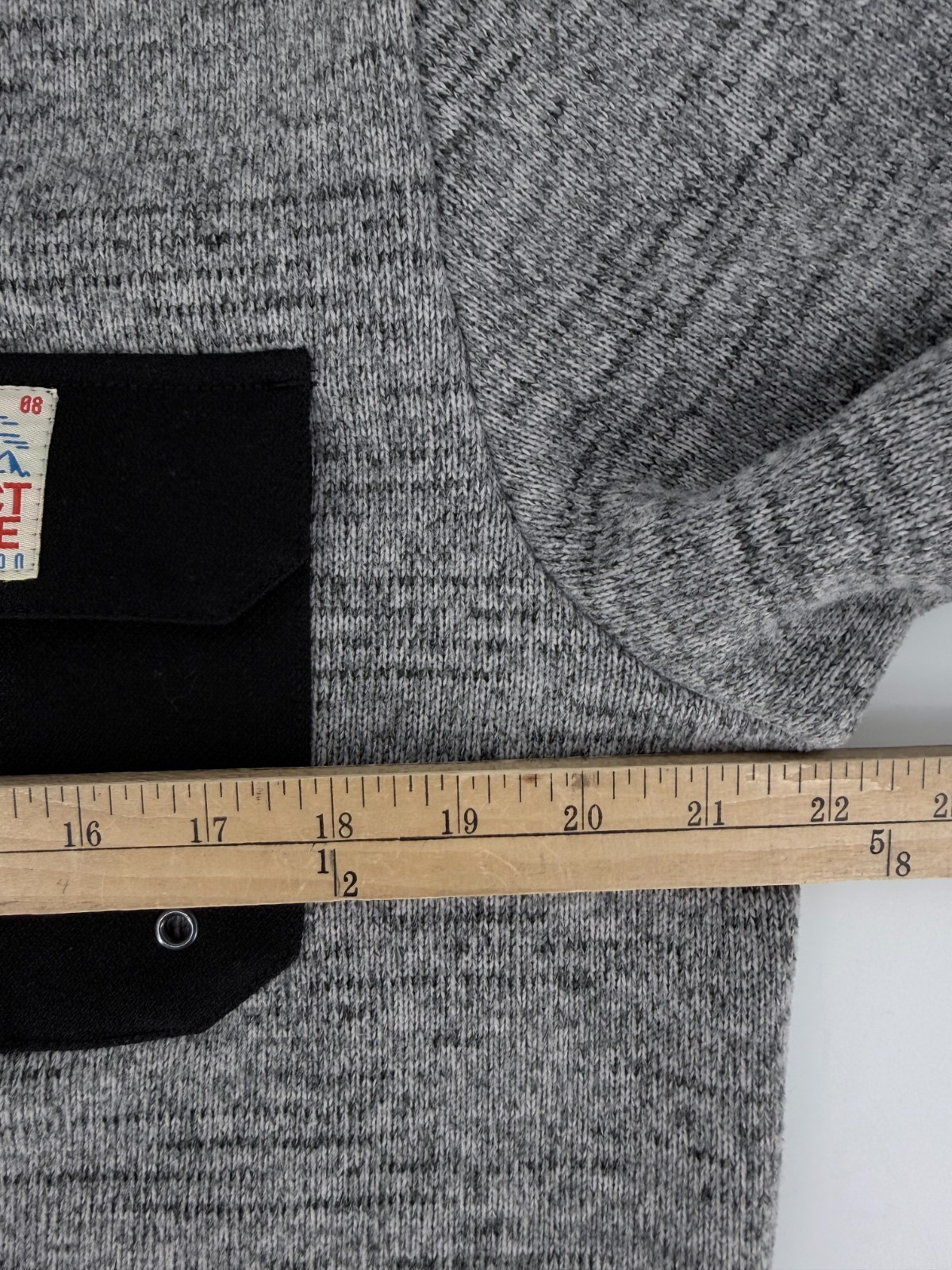 Picture Organic Marco Polartec Hooded Fleece Jacket Mens L Gray Full Zip