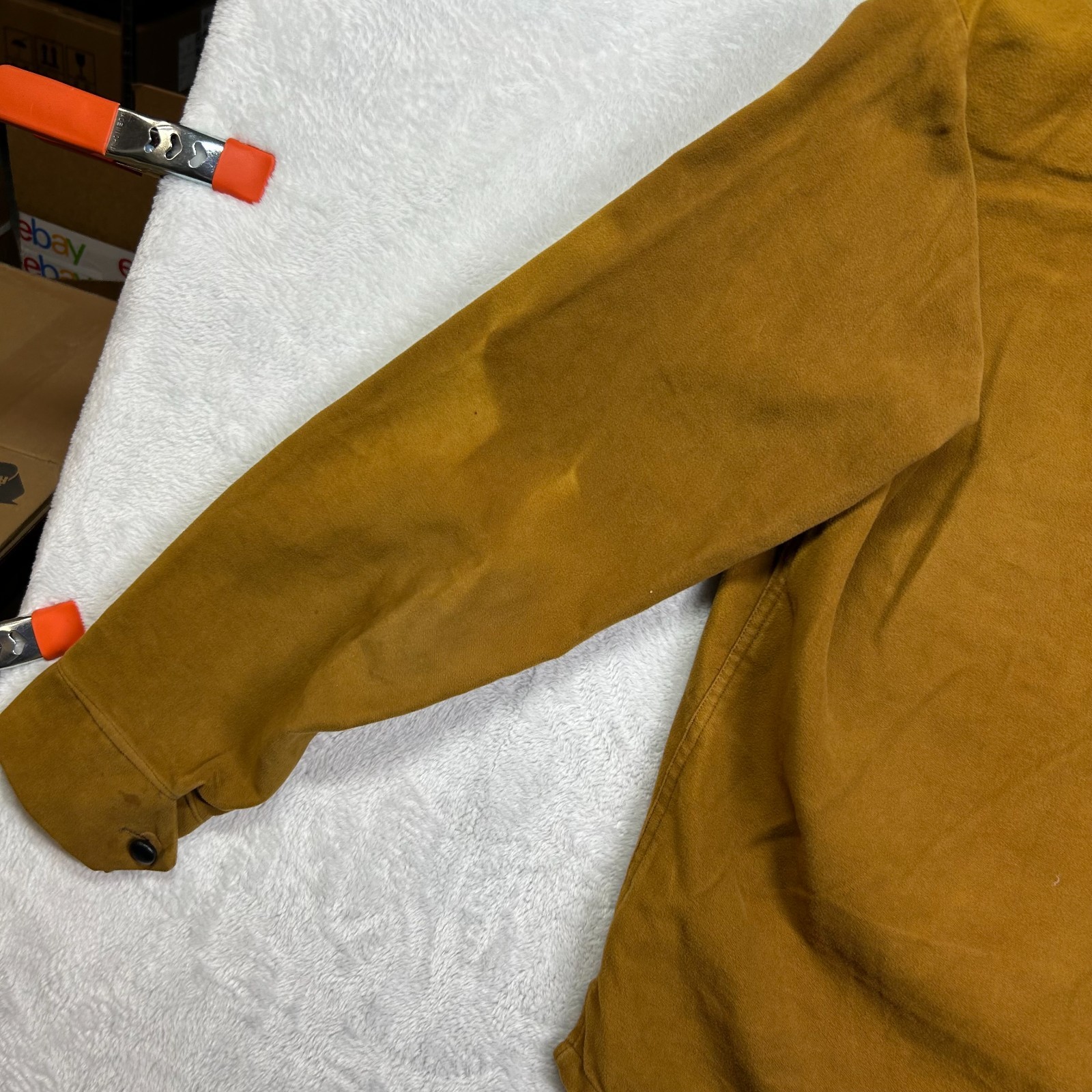 VTG Campus Rawhide Lacer Shirt Jacket Men Brown Lace Up Western USA Made – Small