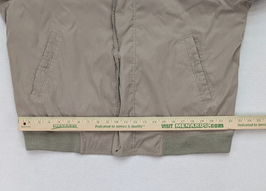 Towne by London Fog Men’s Jacket Size XLT Beige Long Sleeve Full Zip Fall Spring