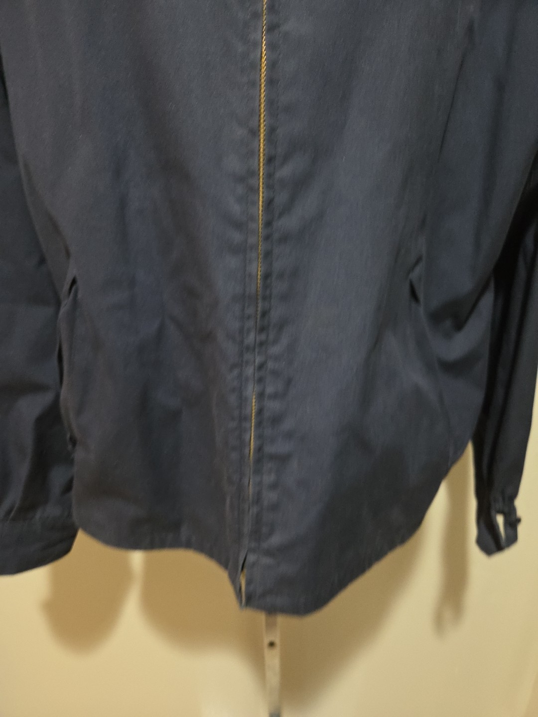 English Squire Men’s Blue Full Zip Harrington Jacket Vintage Sz L 40 Made In USA