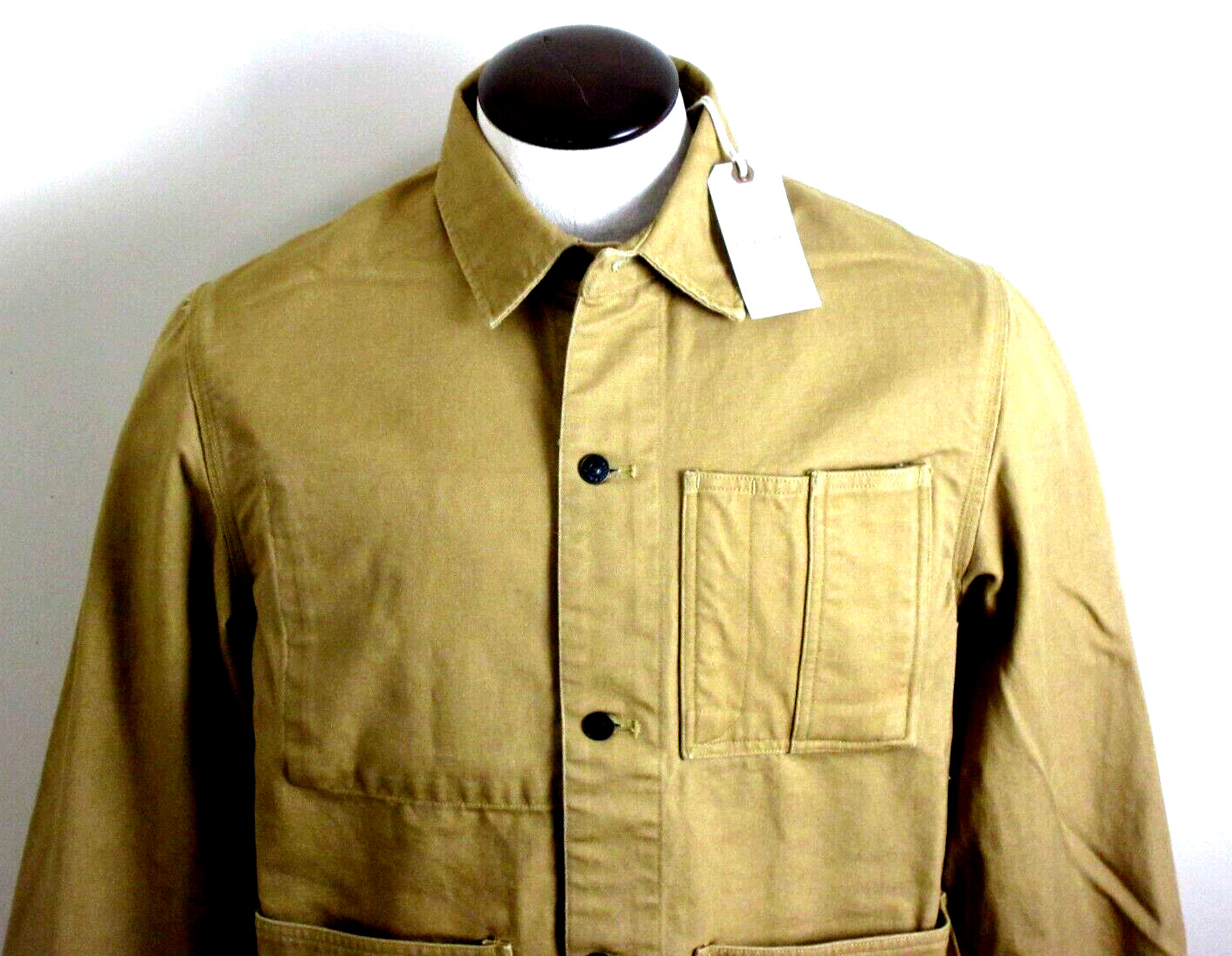 Men’s OOBE Brand Canvas Cotton Chore Coat Buckwheat Brown NWT Free Ship