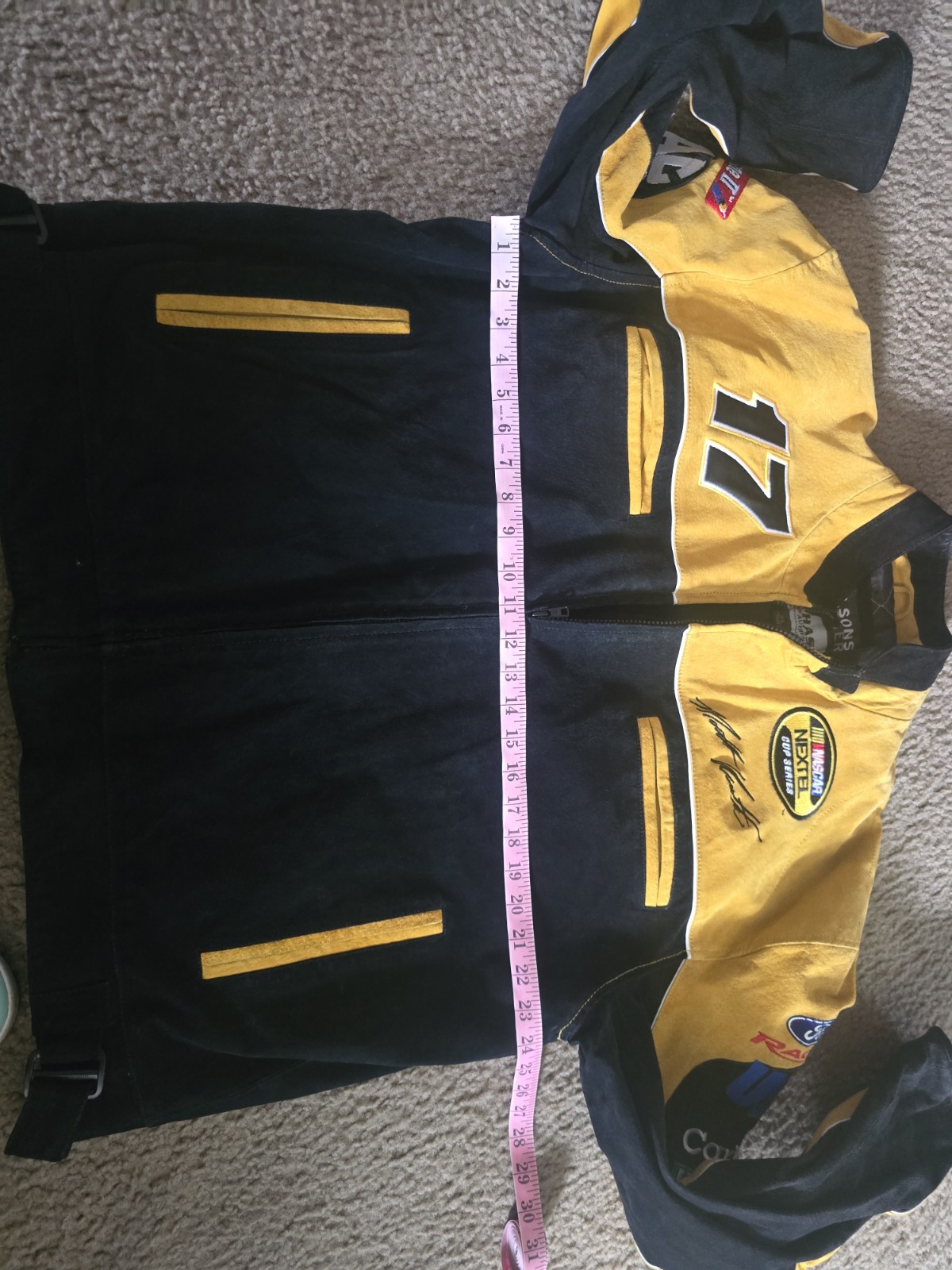 Vintage Dewalt Suede/Leather Matt Kenseth Jeff Hamilton Nascar Jacket Mens XL