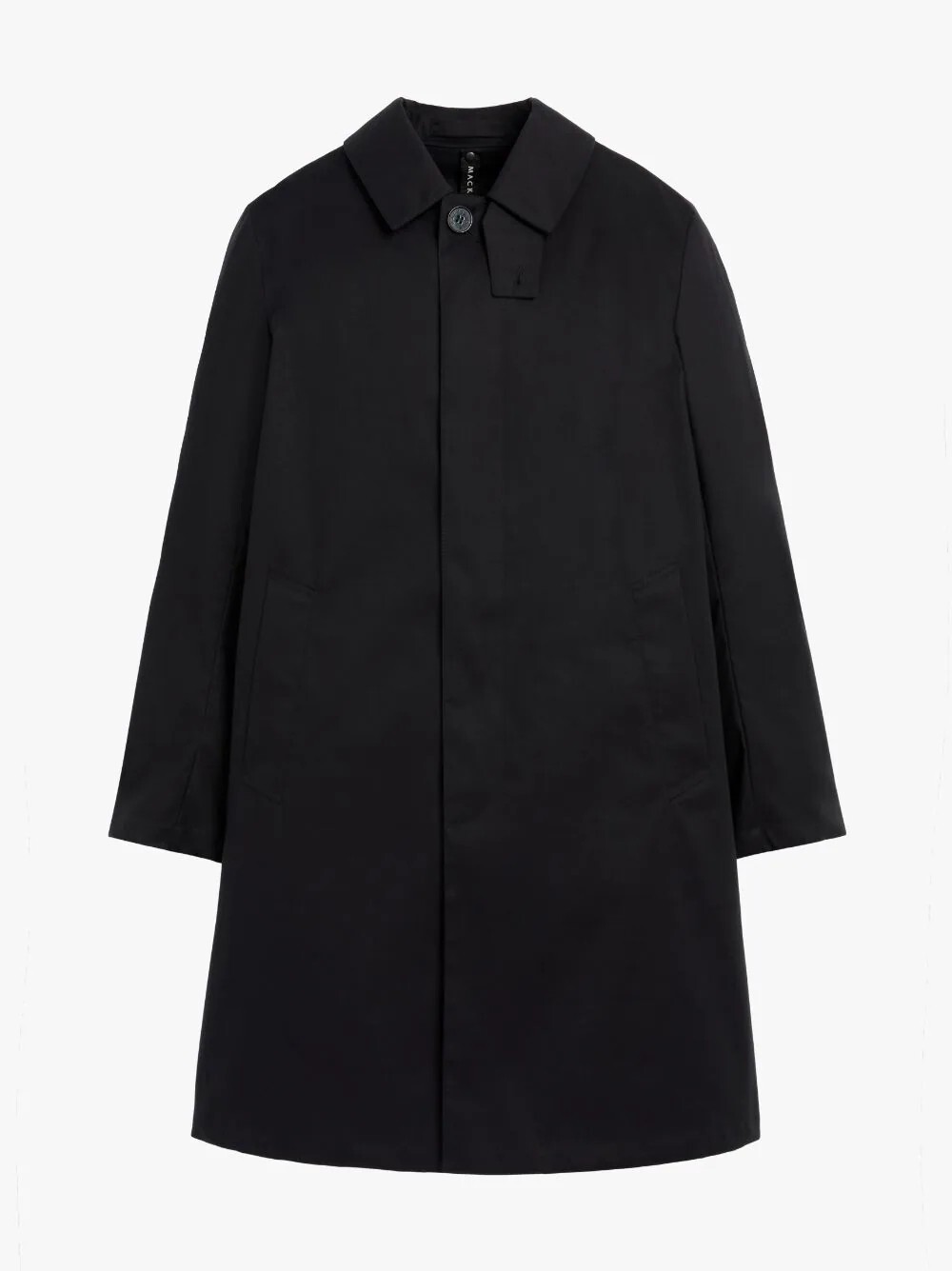 (NO CUSTOMS TAX) MACKINTOSH Manchester black regular fit cotton coat 38 / Medium