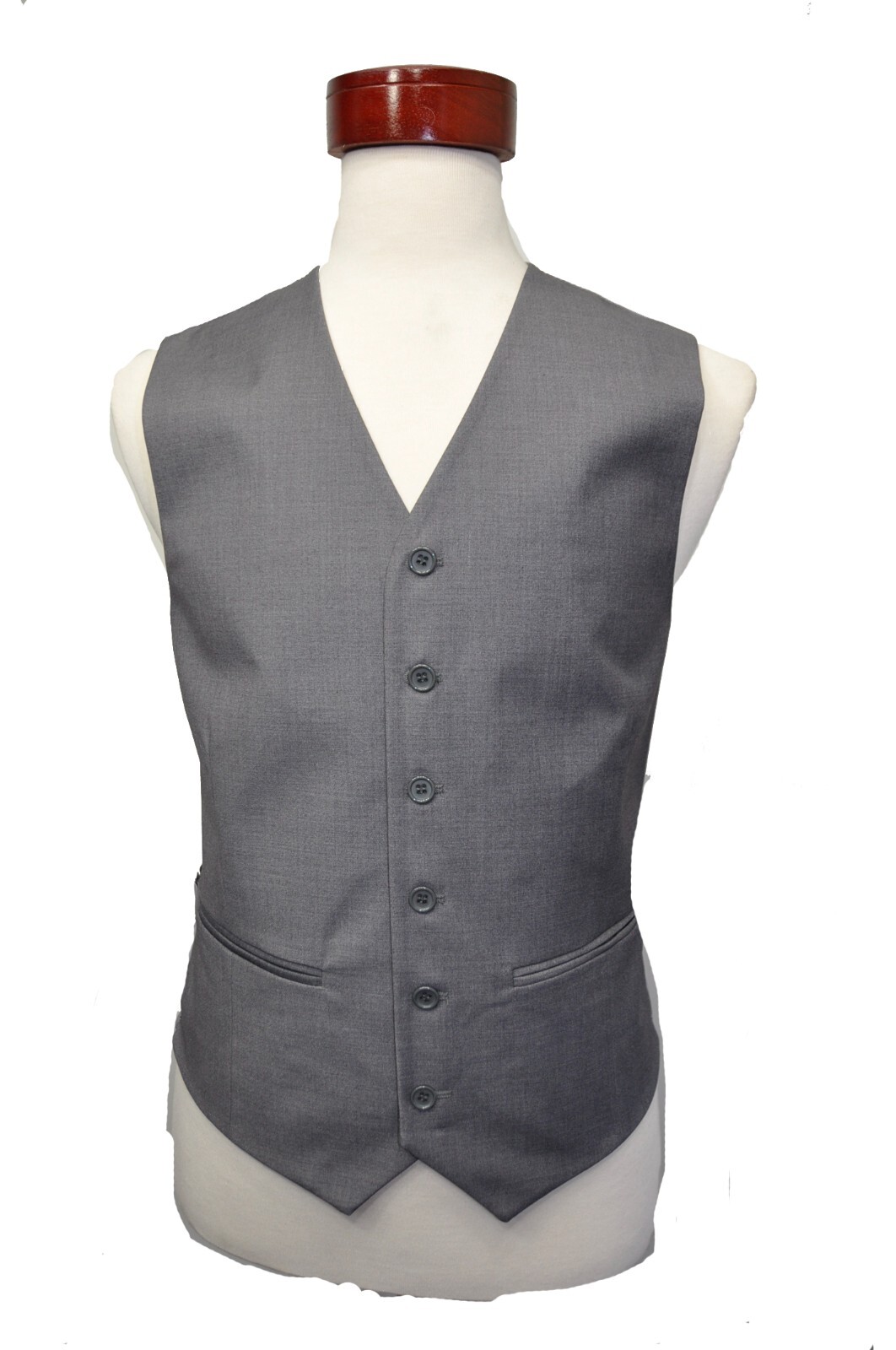 Men’s light gray color wool feel suit’s vest size ( 56 )