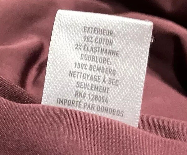 Bonobos Men’s Jacket Medium Full Zipper Covered Snaps Burgundy Drawstring Waist