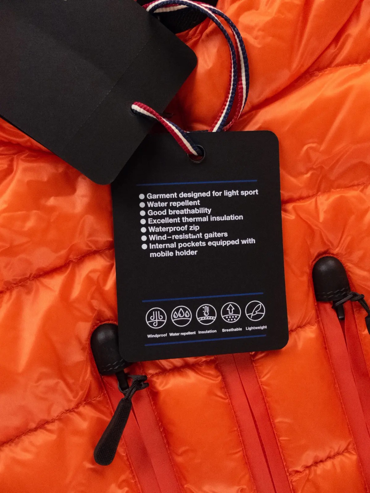 MONCLER Grenoble Kavik orange down puffer jacket Size 3XL / 6 authentic NWT
