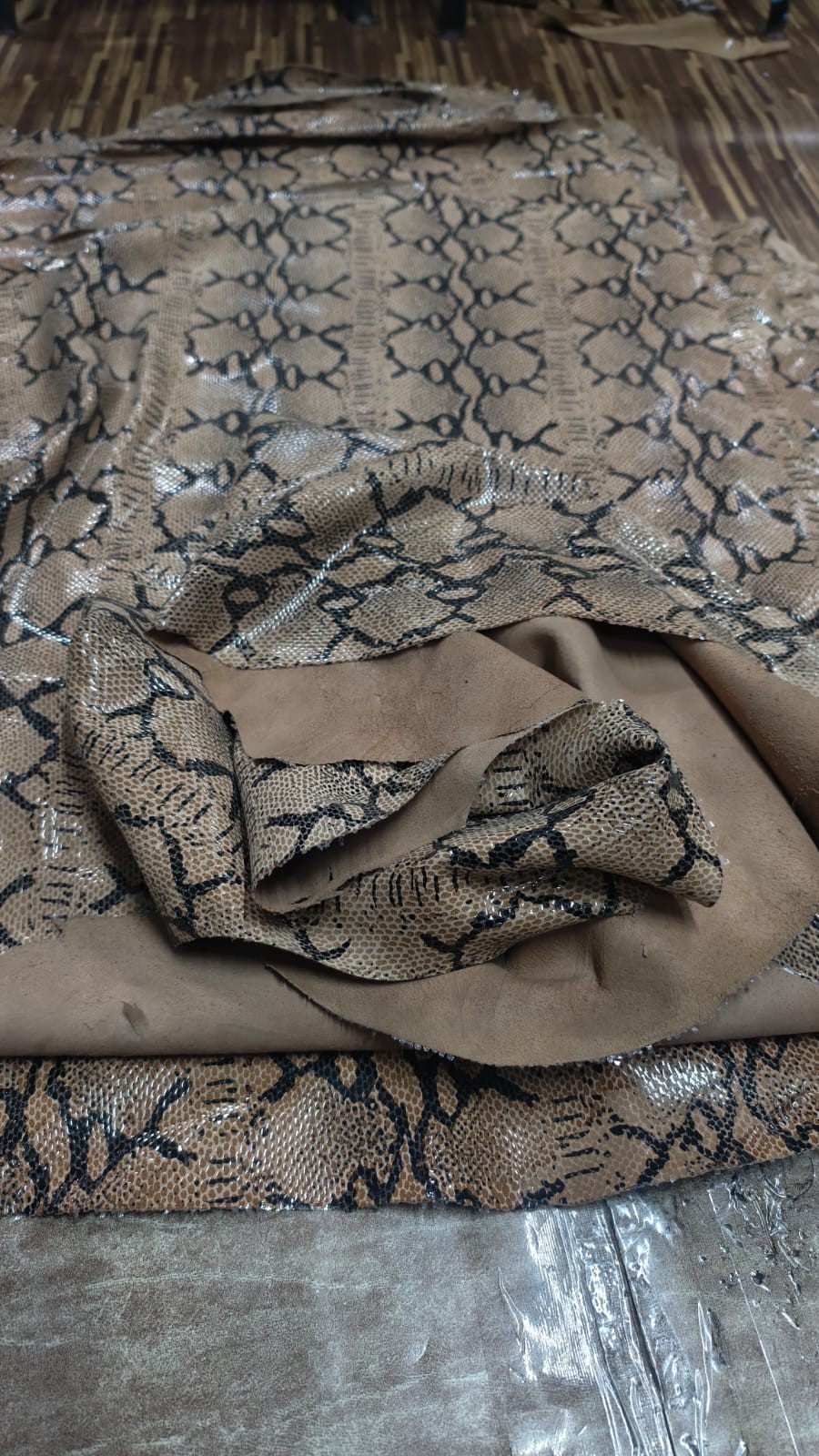 New Men’s Blazer Exotic Snake Print Brown Embossed Designer Leather Coat Blazer