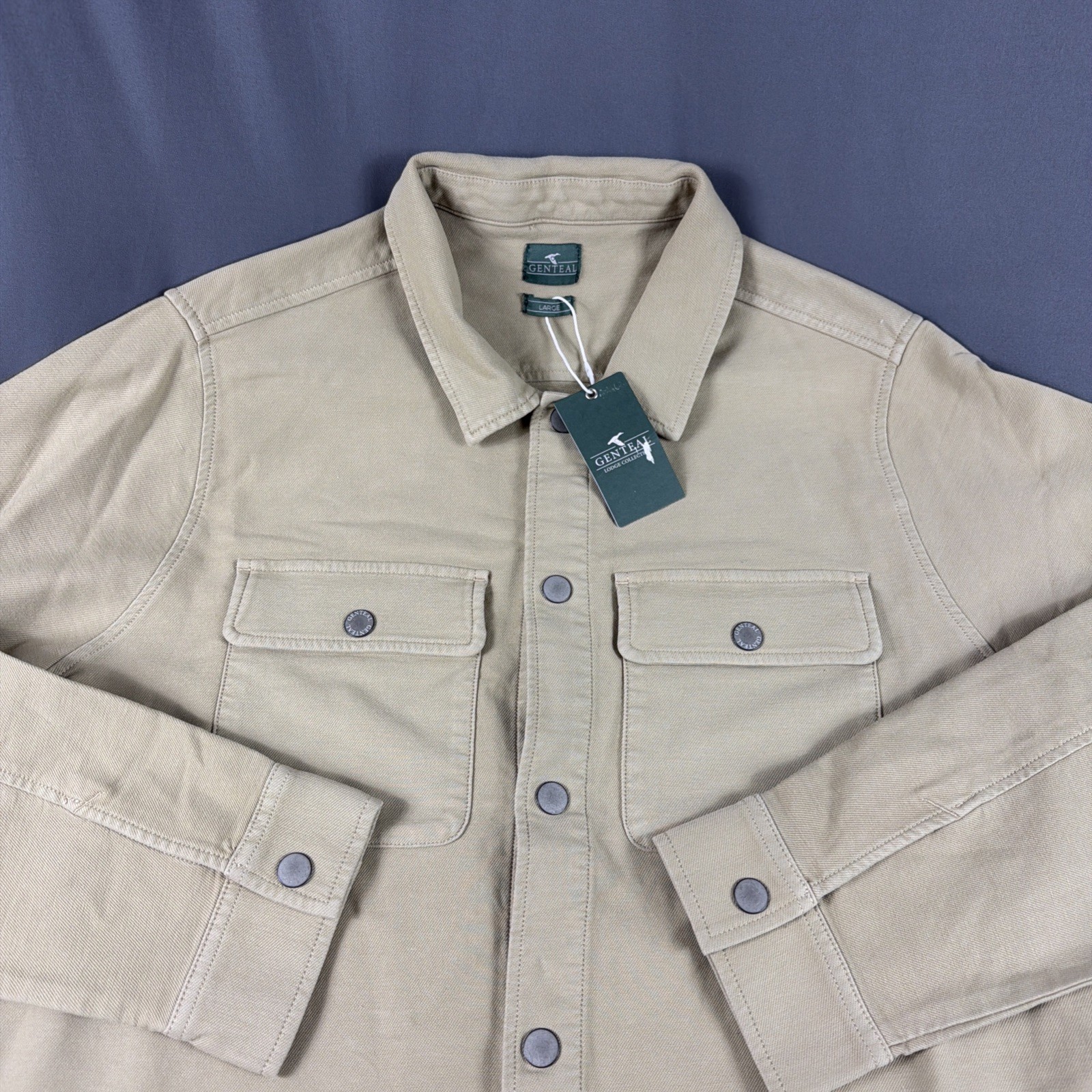 Genteal Apparel Shirt Jacket Large Mojave Cotton Modal Spandex NWT MSRP $199