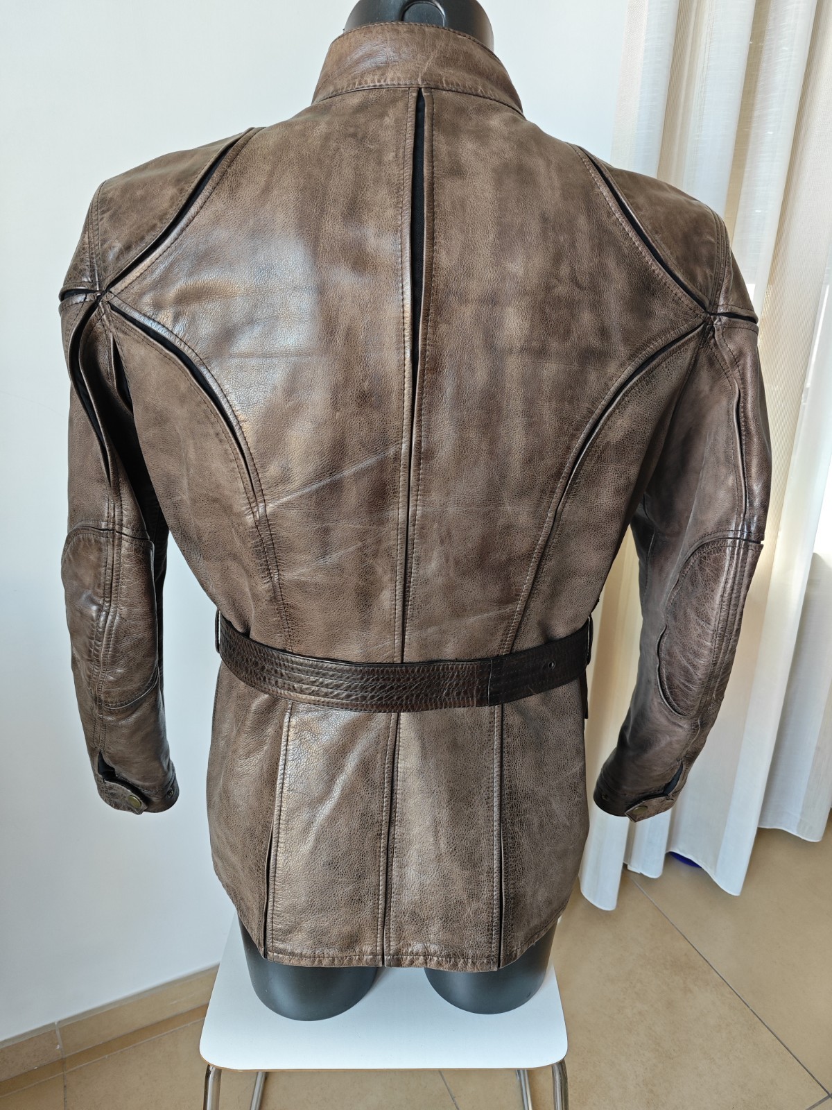 Belstaff Centaur Panther Leather Jacket, Gold Label, Antique BlackBrown, Size M