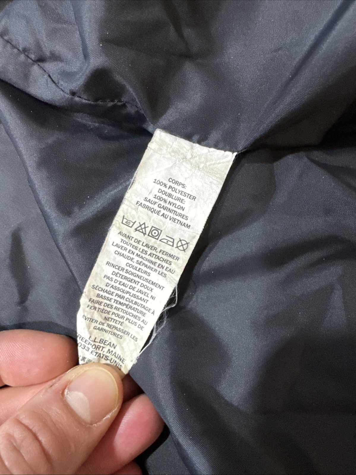 Men’s Grey LL Bean 3-in-1 All Season Technical Parka/Jacket Size Large ID 284416