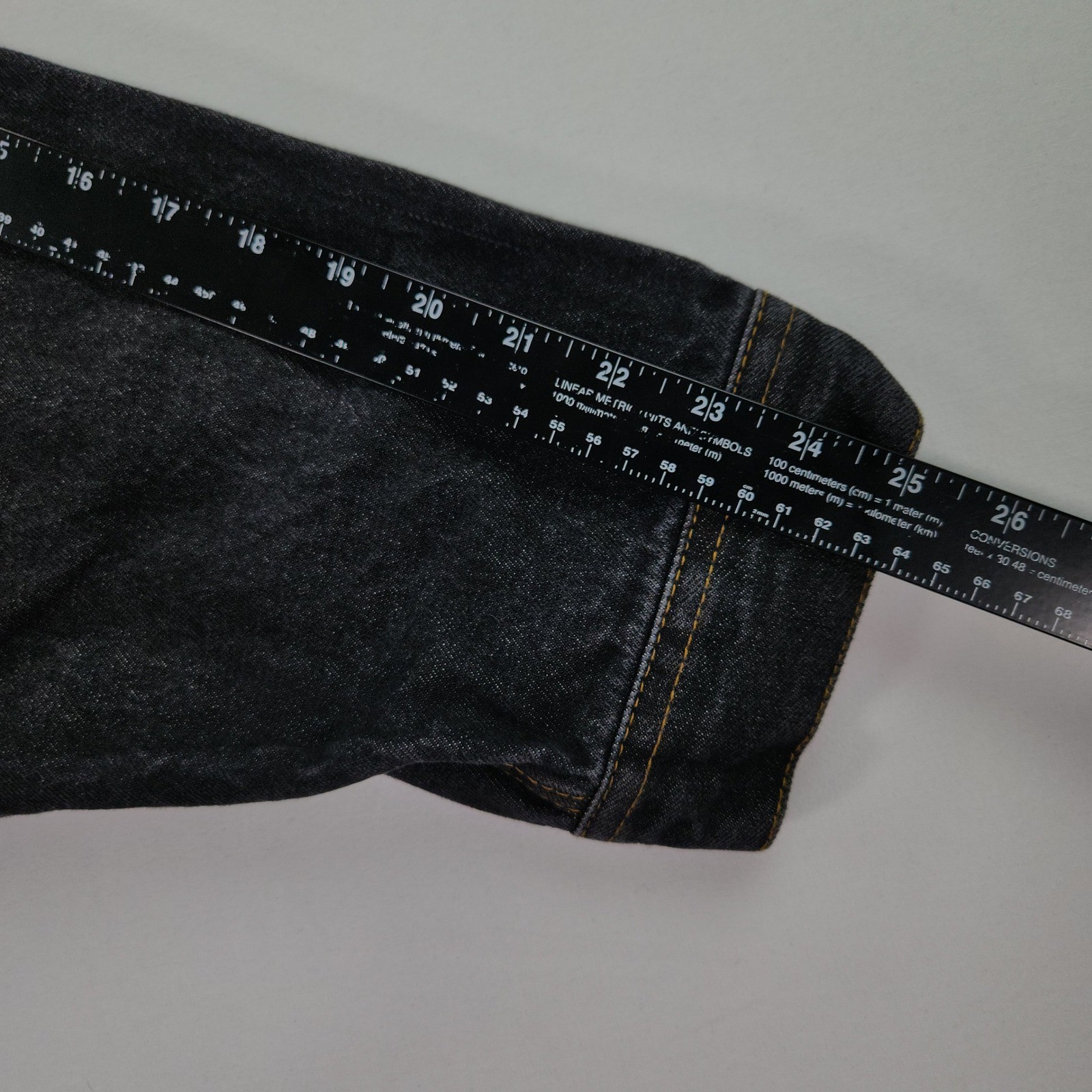 Vintage 90s Wrangler Rugged Wear Black Denim Trucker Jacket Men’s 3XL Excellent