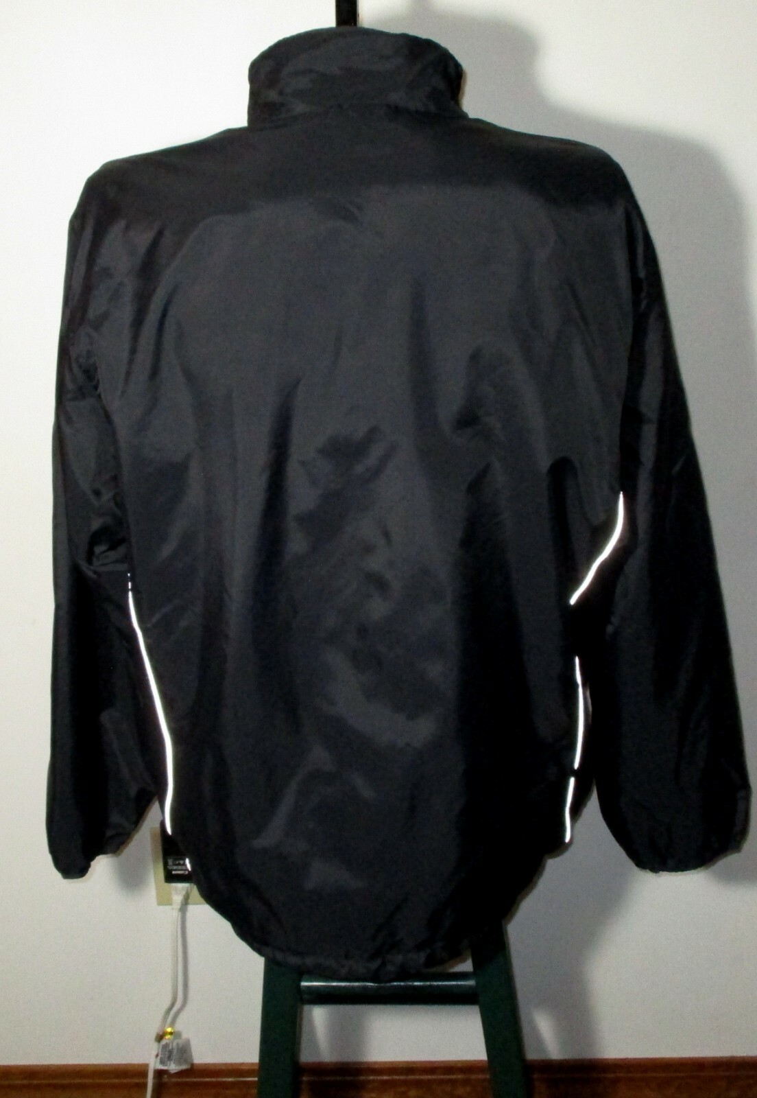 IZOD Performance Black Full Zip Reversible Jacket Size XL
