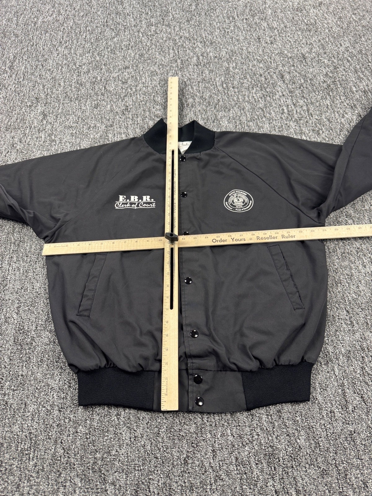 Vtg Auburn Sportswear Jacket Men Large Gray Satin Lined Windbreaker Bomber USA