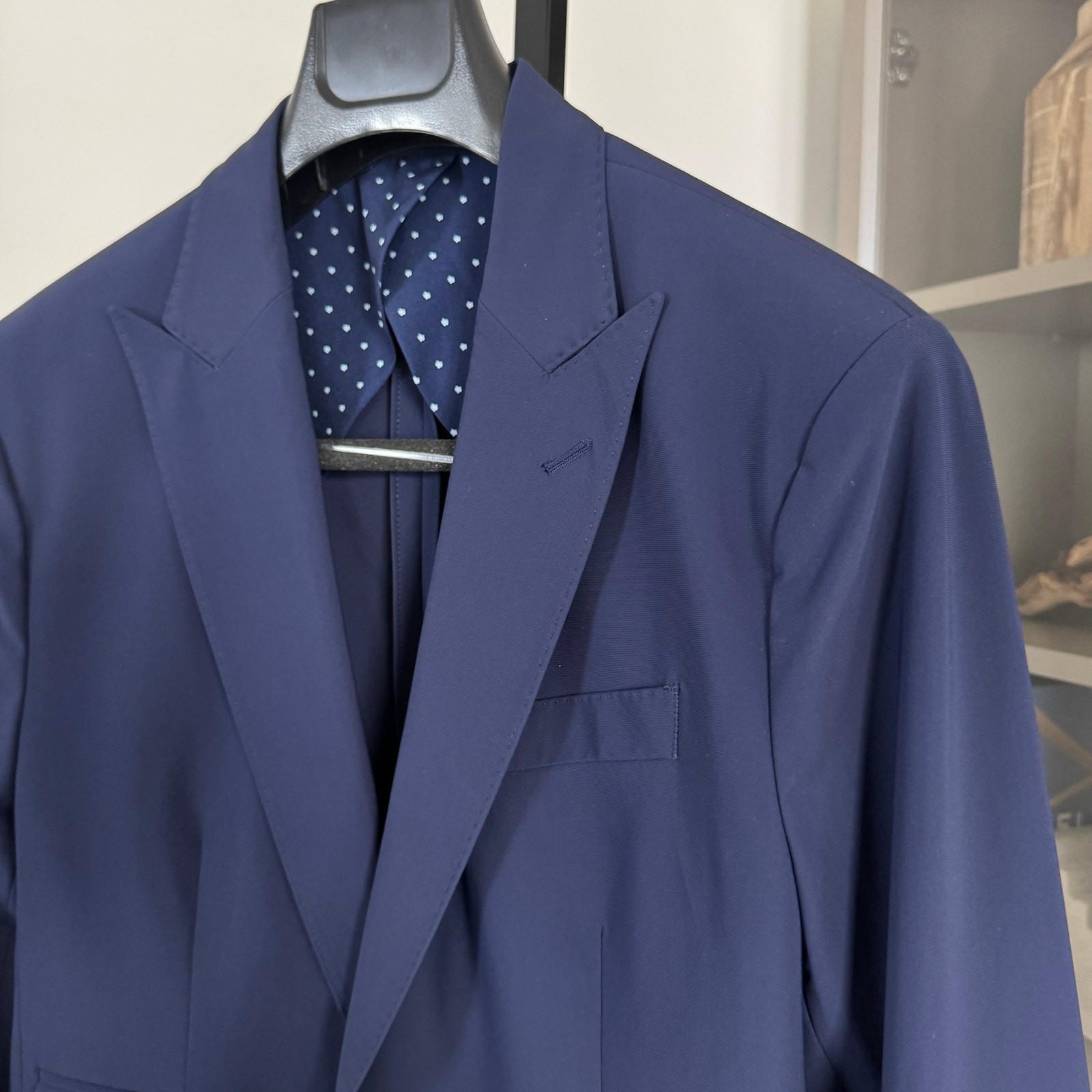 Greyson Montauk Peak Lapel Maltese Blazer 44 NEW Single Breasted Blue Sport Coat