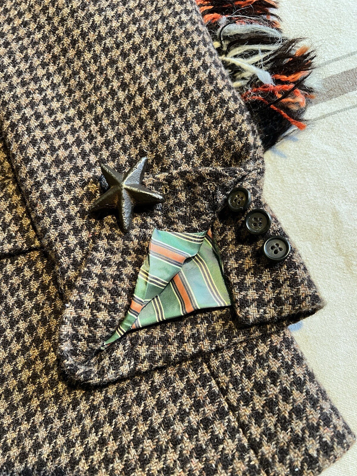 Cordings Tweed Jacket 48R Piccadilly Brown Houndstooth Country Hunt Shoot LNWOT