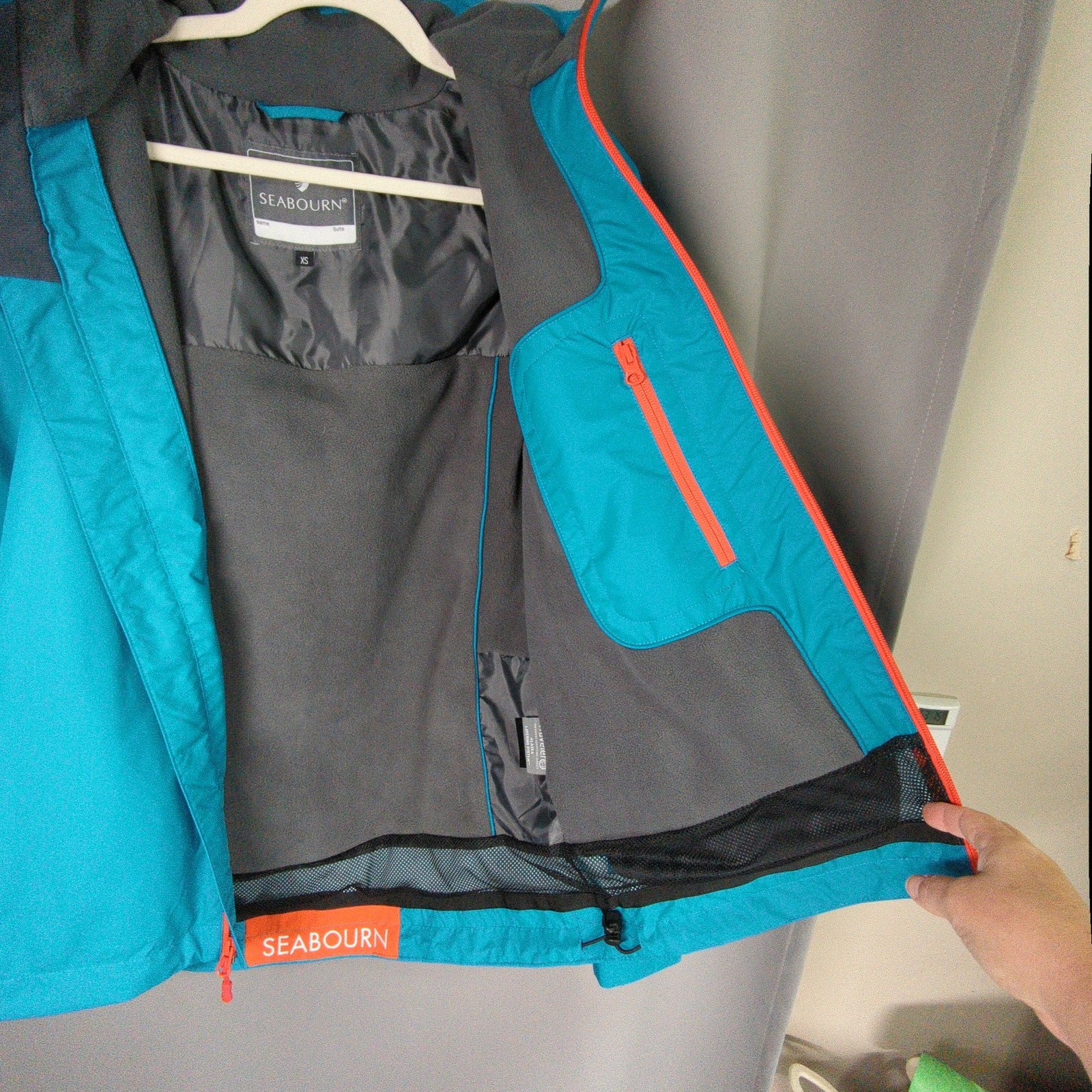 Seabourn Jacket Mens XS Blue Ultimate Alaska Waterproof Hood