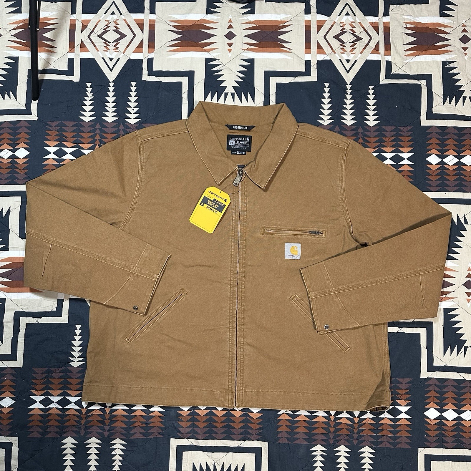 Carhartt Duck Detroit Rugged Flex 0J6306-M Workwear Jacket Men’s XXL Relaxed Fit