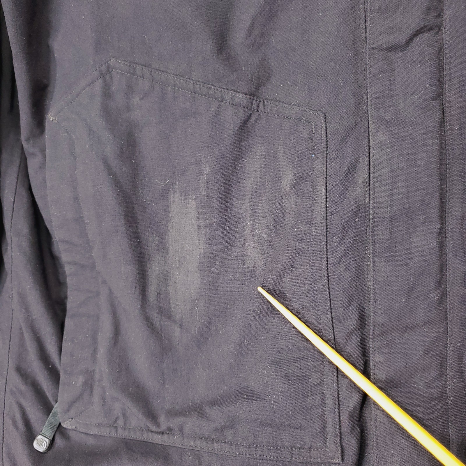 The North Face HyVent Shell Jacket Mens L Black Hooded Outdoor Adventure Gorp