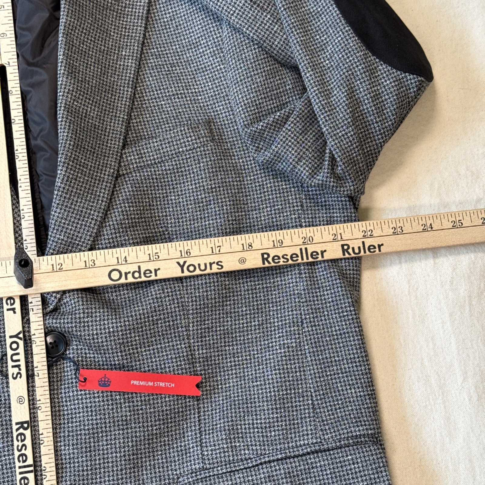 Soul of London Grey Blazer Double Lining Zip In Insulated Vest
