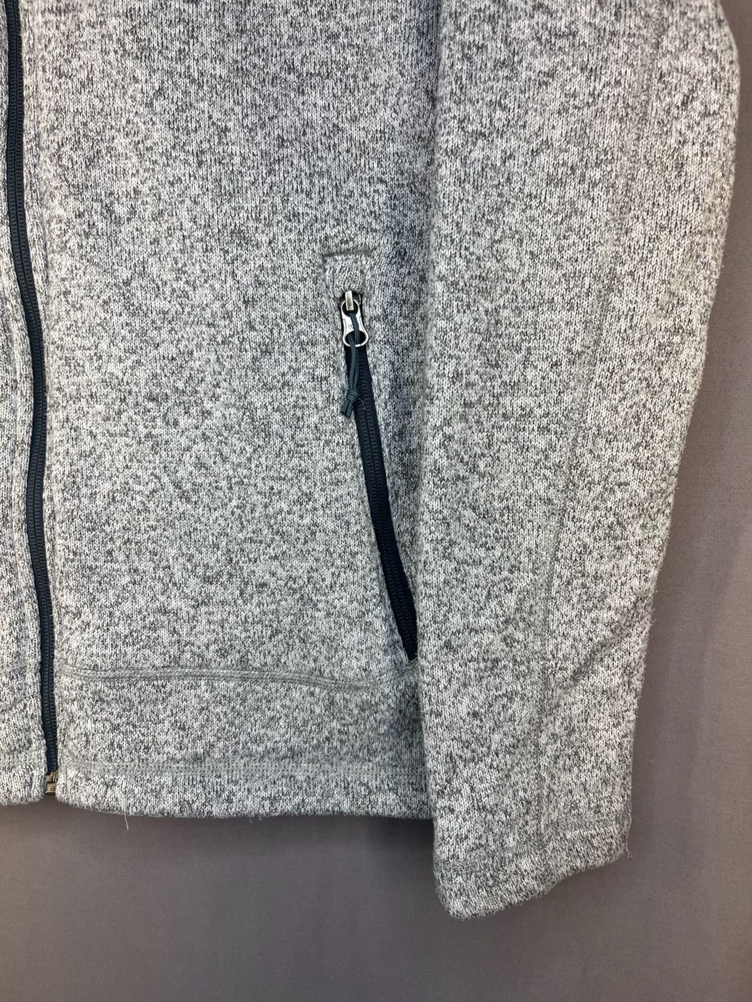 The North Face Men’s Heathered Gray Full Zip Fleece Jacket Size Medium