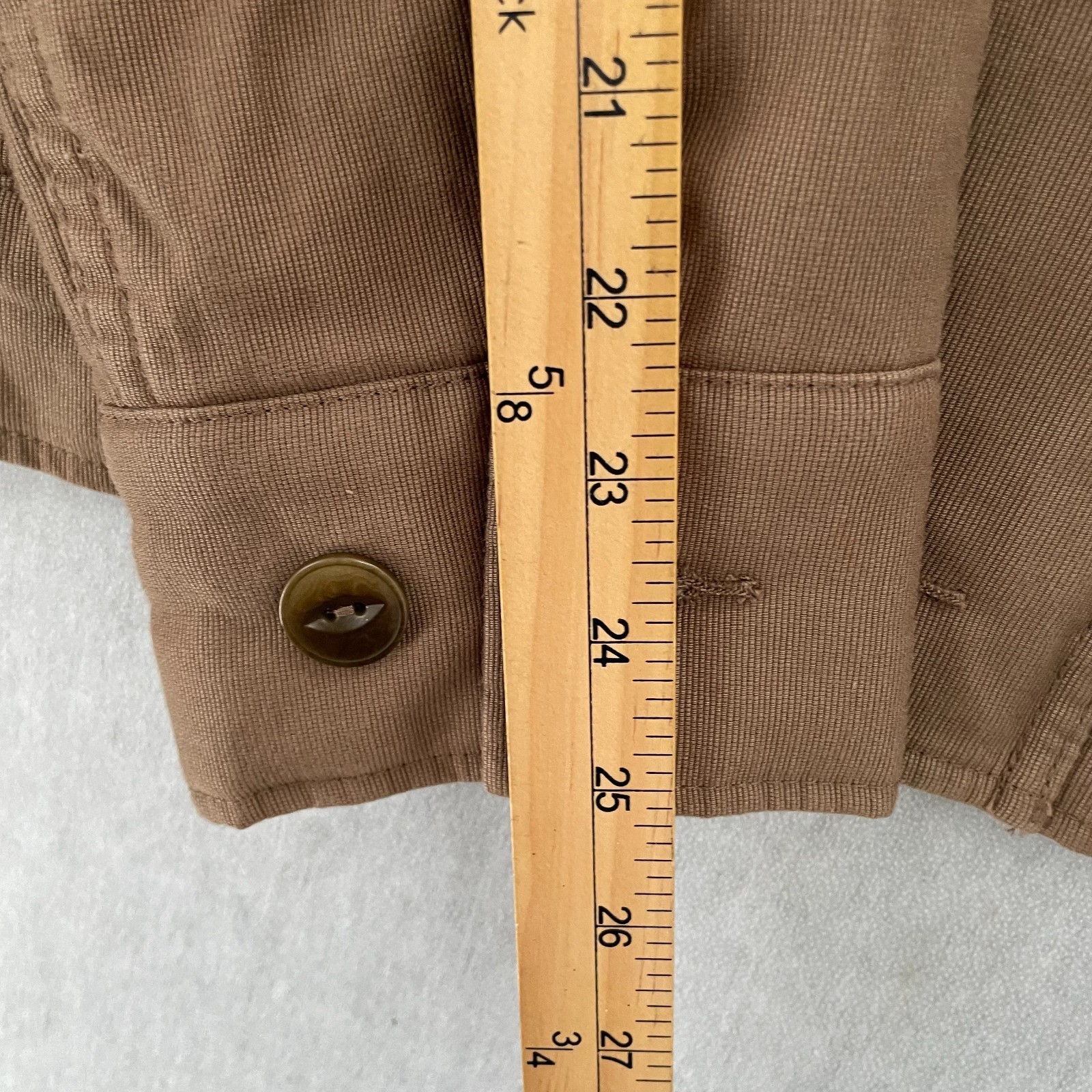 Flint and Tinder Jacket Adult Medium Brown Sherpa Fleece Deck Military Bomber M