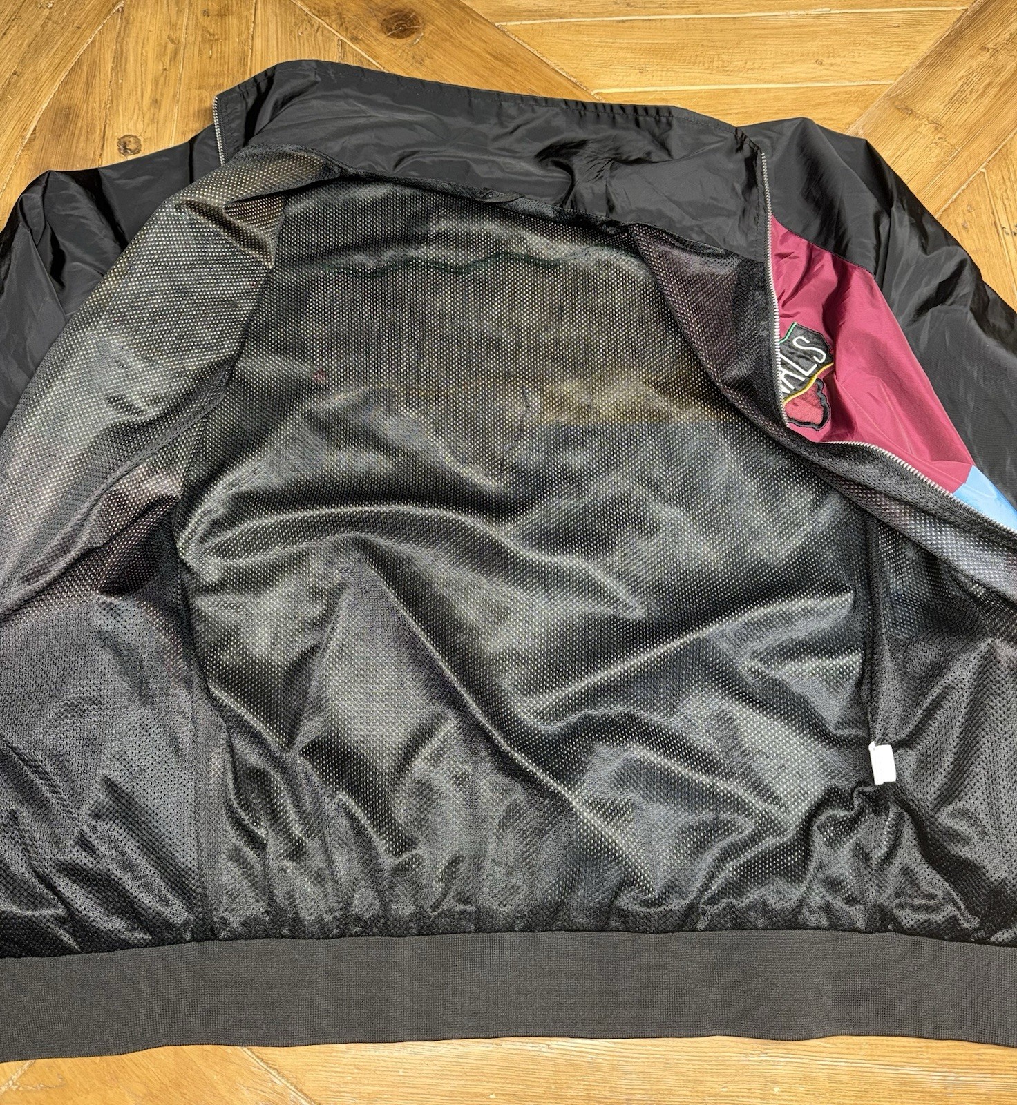 Vintage Originals Kool Kiy Colorblock Jacket Full Zip w/Pockets Men’s M Burgundy