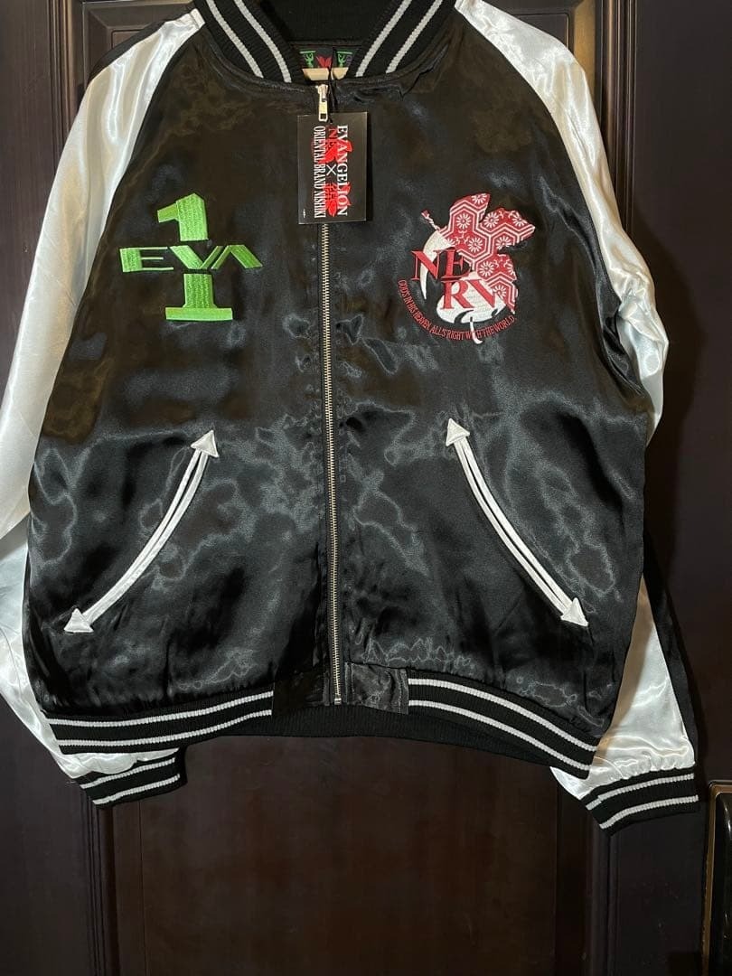 Nishiki x Evangelion Eva-01 & Sakura Jacket Sukajan Embroidered JP XL (US L)