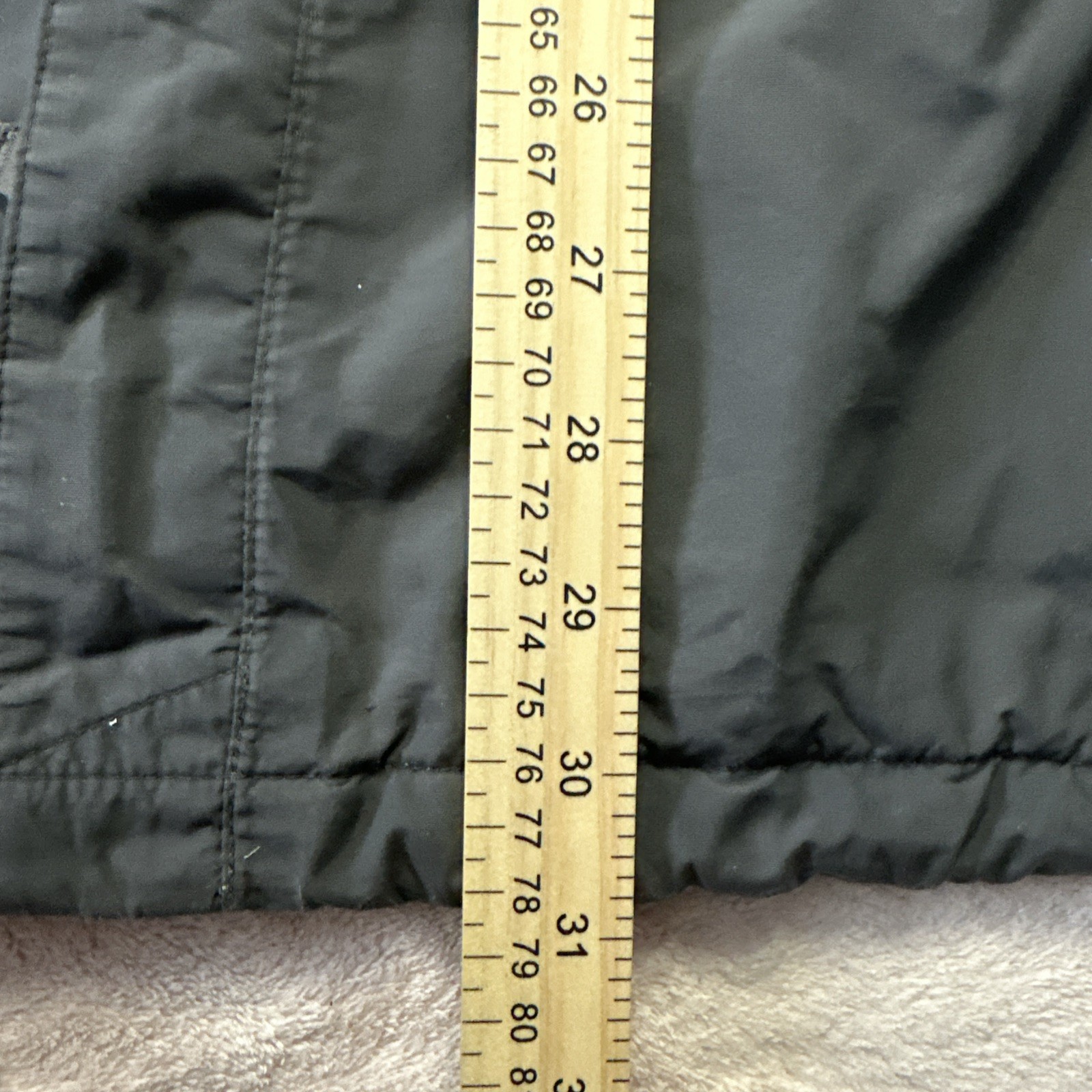 The North Face HyVent Mens Large Gray and Black Jacket Soft Shell Hooded Size L