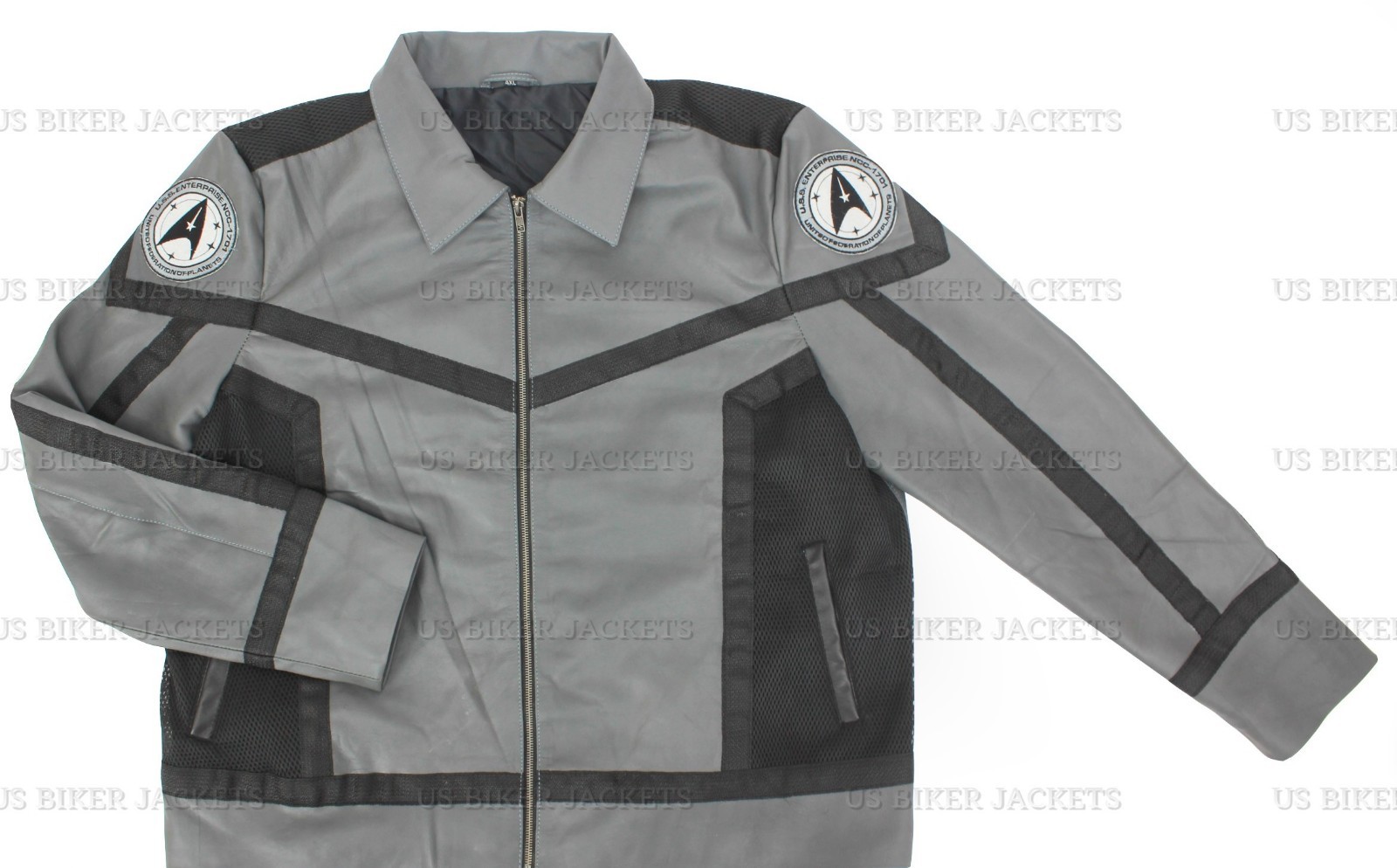 Mens Star Trek Strange New Worlds Captain Pike Leather Jacket Starfleet Costume