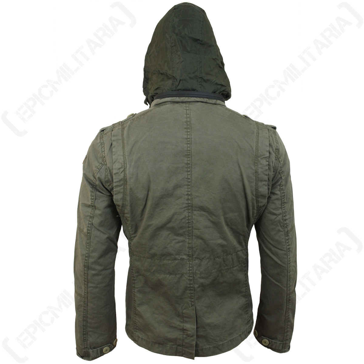 Brandit Britannia Jacket – Olive – Coat Green Military Hood Top All Sizes New