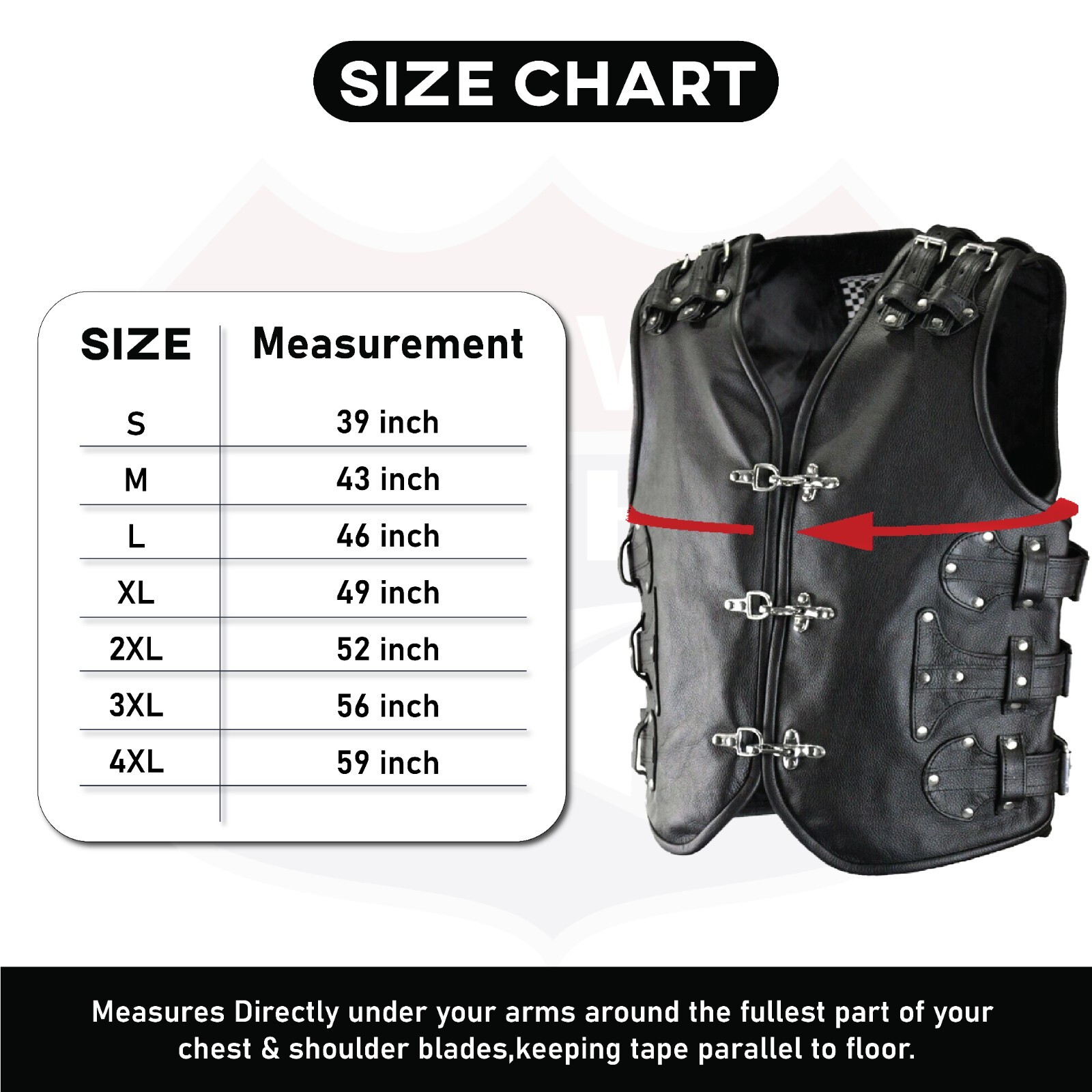 Highway Leather Heavy Metal Rocker Biker Waistcoat Motorcycle Vest SKU # HL11649