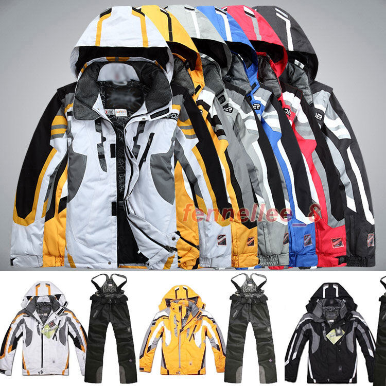 Men’s Winter Ski Suit Pants Jacket Waterproof Coat Snowboard Snowsuits Outdoor