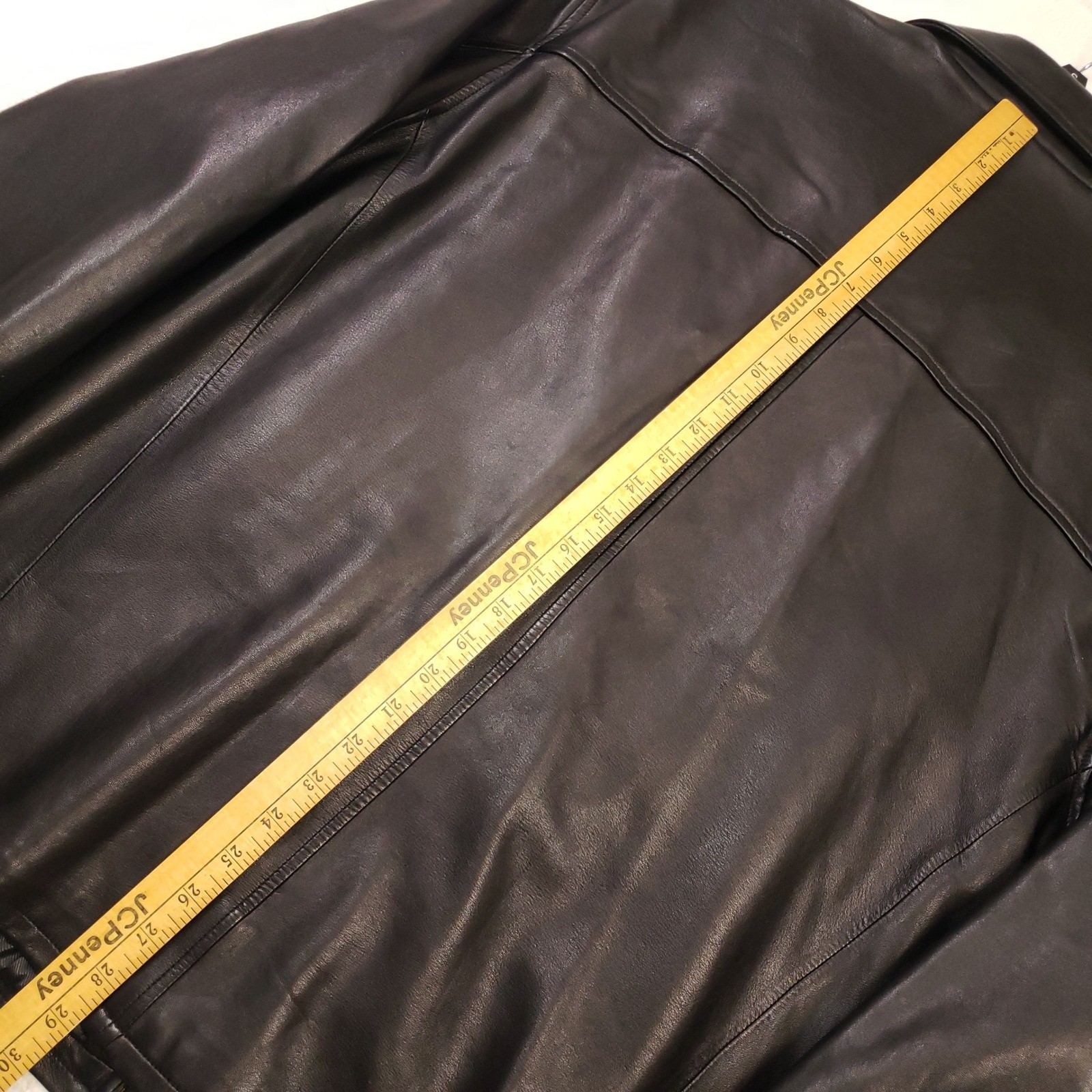 Pronto Uomo Leather Jacket Men XXL Black Full Zip Bemberg Lined Outerwear Bomber