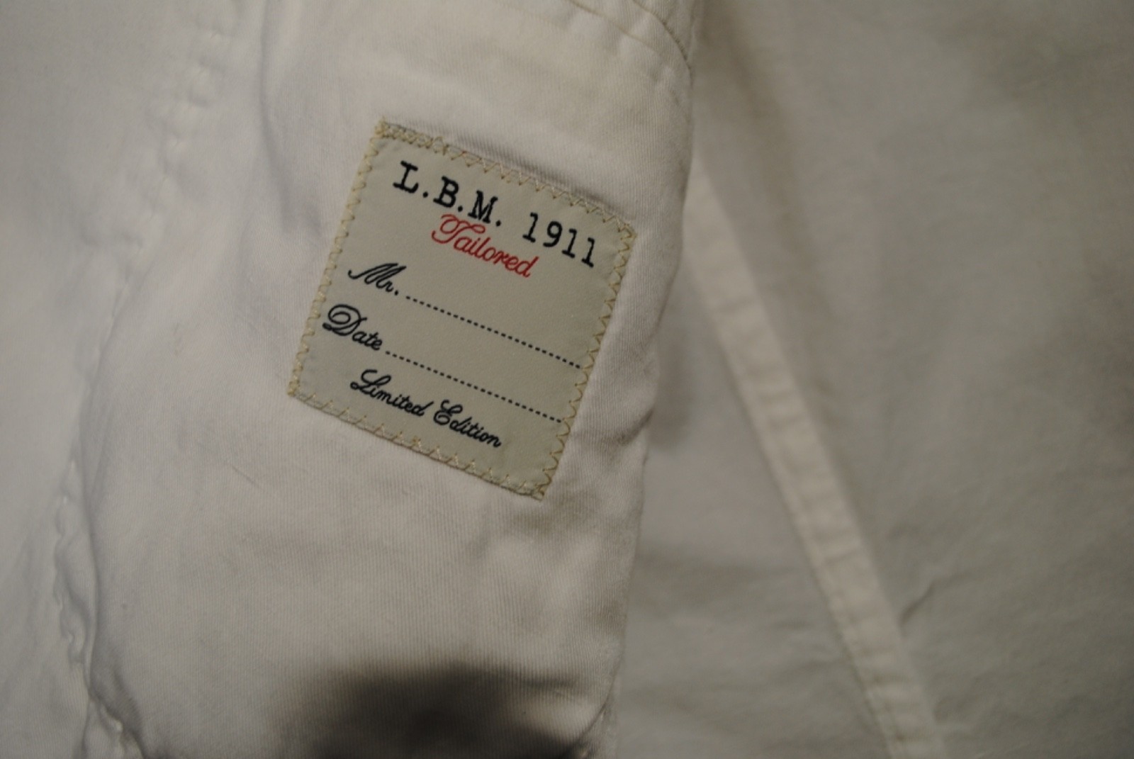 L.B.M. LUIGI BIANCHI MANTOVA JACKET SIZE 48 493.00 COTTON + LINEN + LYOCELL CARD
