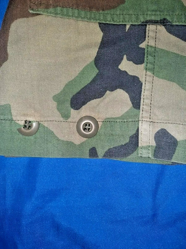 US Army 1st Pattern Woodland Camo BDU Twill Cotton Jacket USGI Surplus