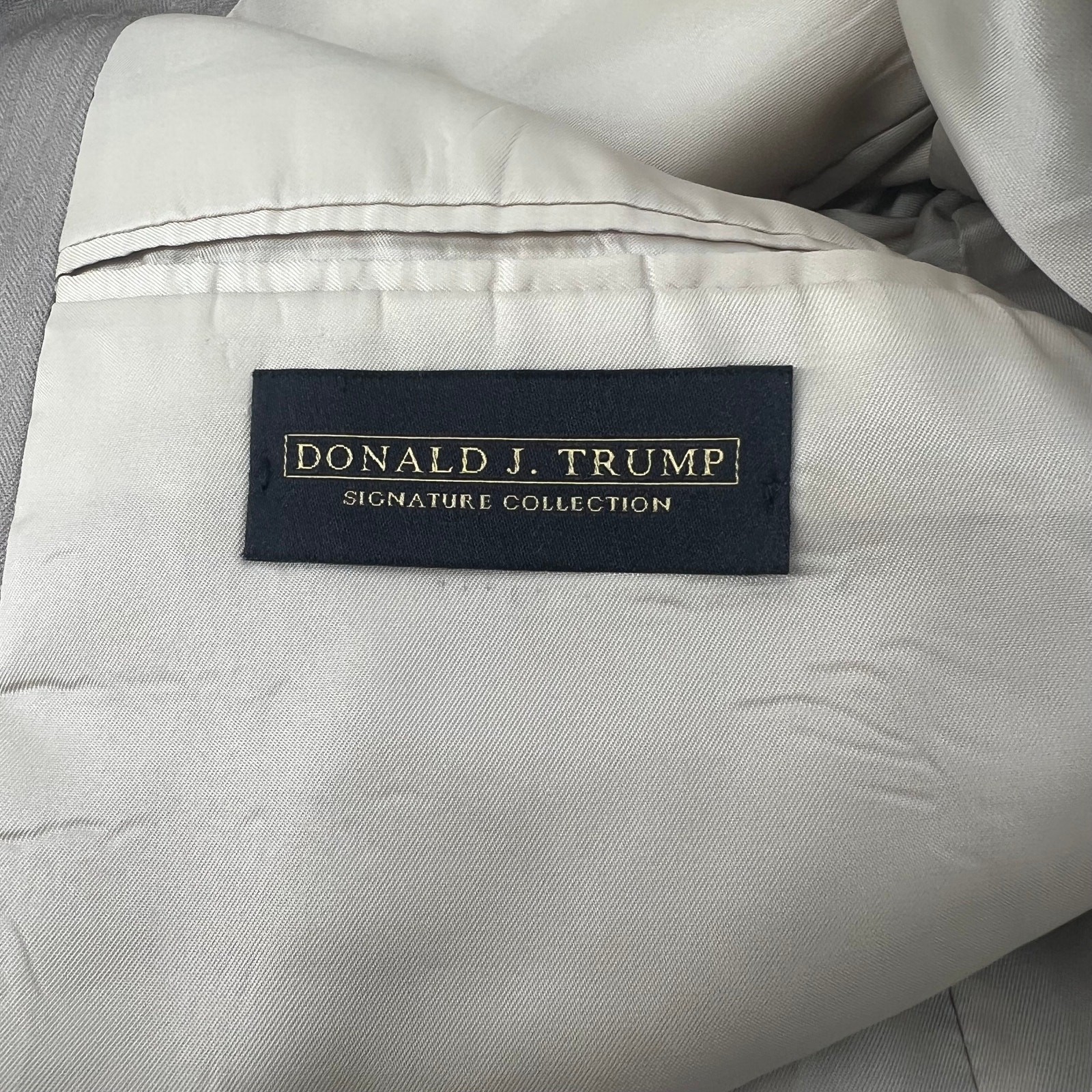 Men’s Donald J Trump Light Brown Wool Blazer Suit Large Preppy Business Formal