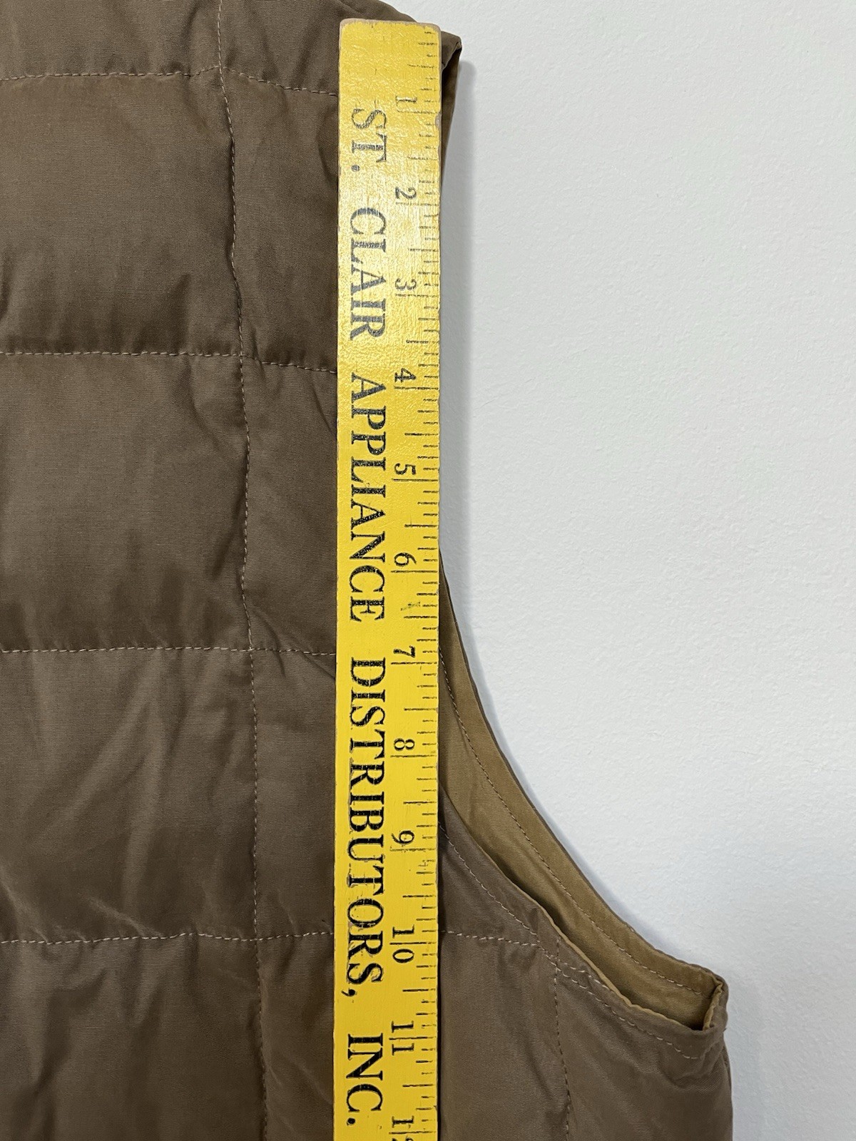 Flint and Tinder Men XL Caliber Quilted Duck Down Vest Zip Up Brown Huckberry