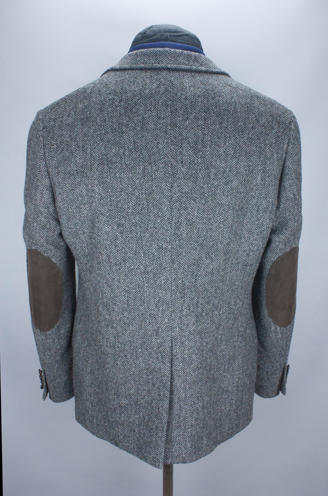 M&S Sartorial Blazer Mens 40 in Moon Tweed Charcoal Herringbone Sport Coat 102cm