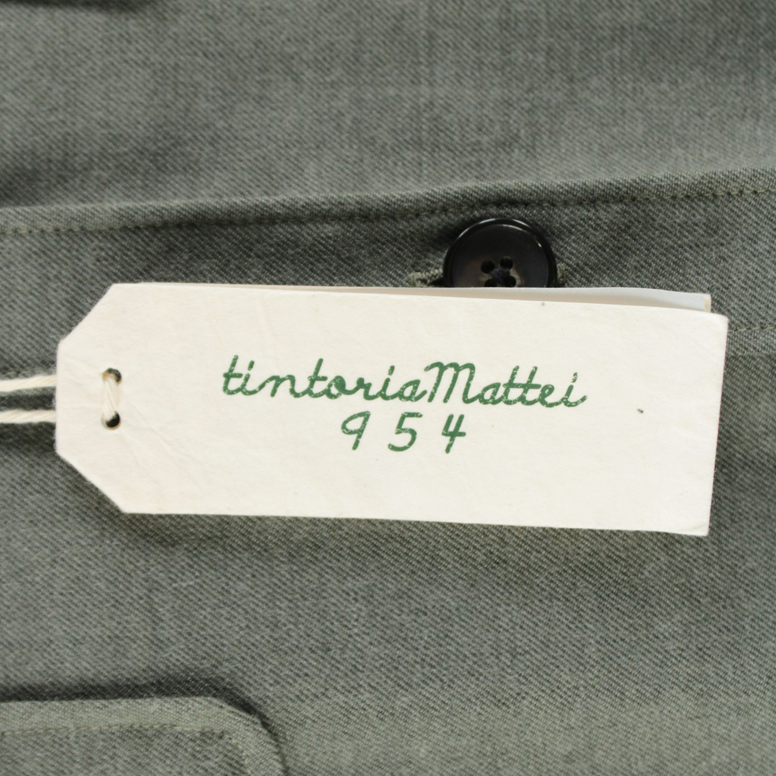 Tintoria Mattei NWT Wool Blend Overshirt Size 40 / 15.75 In Solid Green