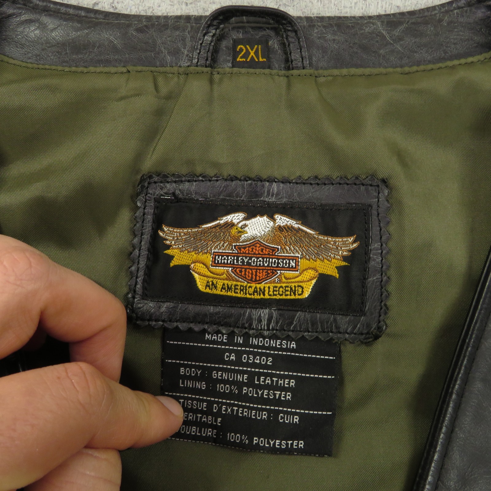 Harley Davidson Leather Vest XXL Mens Black Anniversary Patches Pins Side Laces