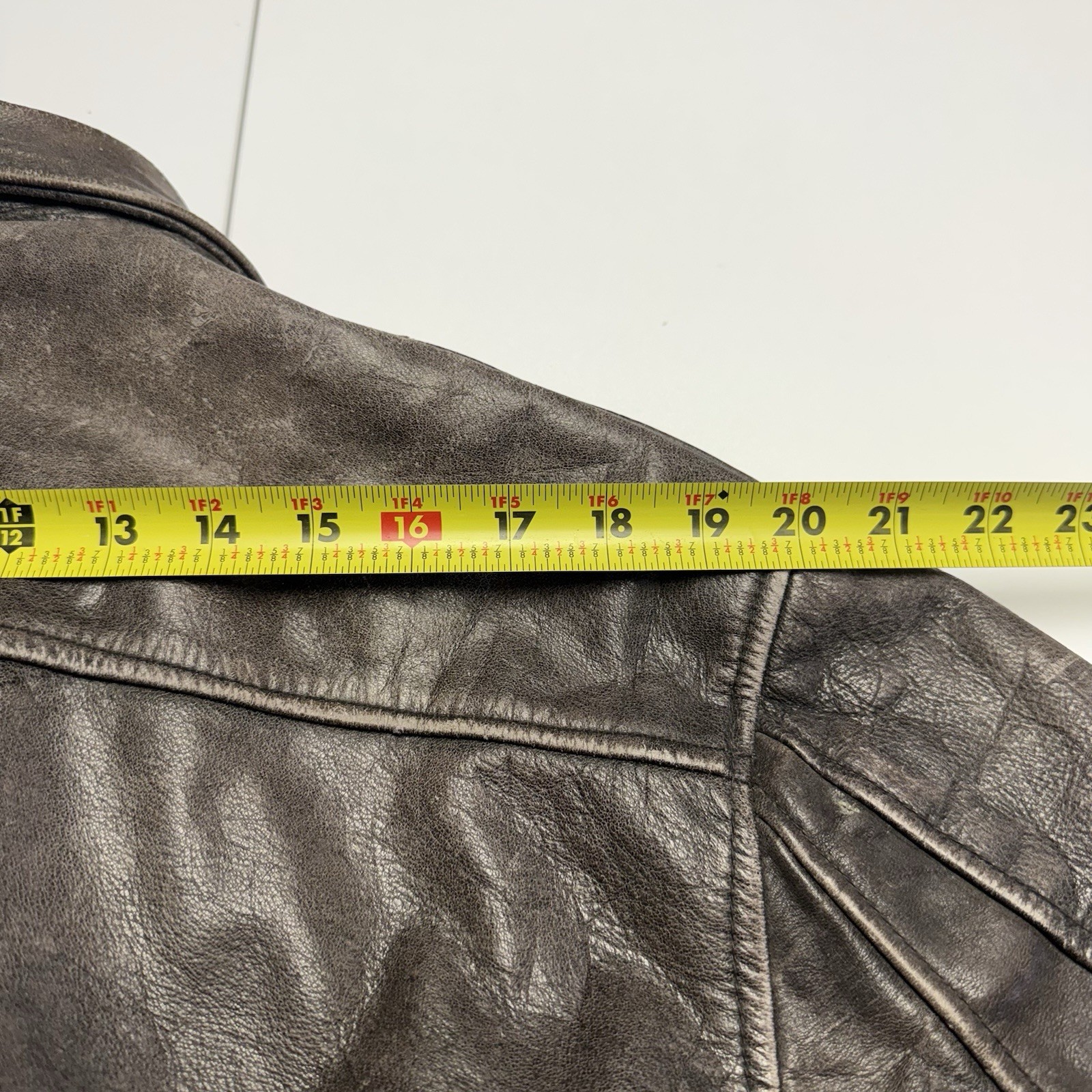 Vintage Aeropostale Jacket Men 40 Brown Leather Flight Compagnie Aviator Bomber