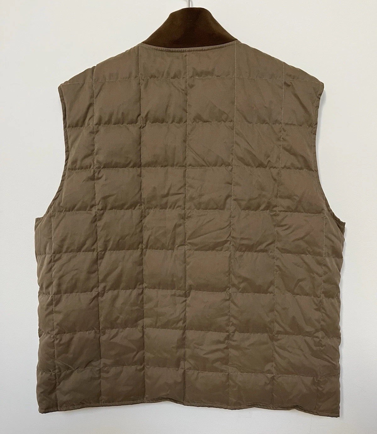 Flint and Tinder Men XL Caliber Quilted Duck Down Vest Zip Up Brown Huckberry