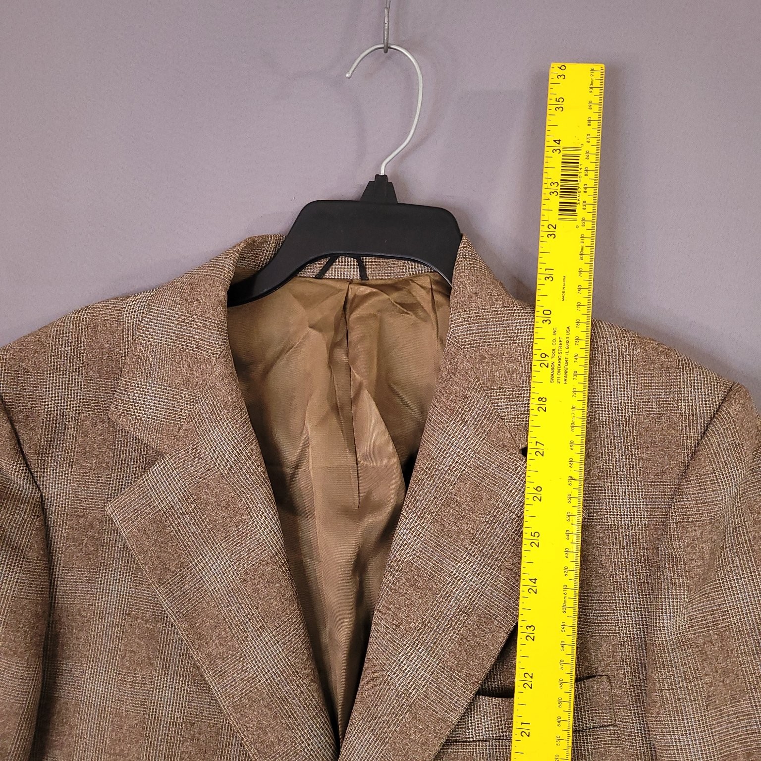 JCPenney Contemporary Classic Men’s Blazer Brown Size 42 Dry Clean