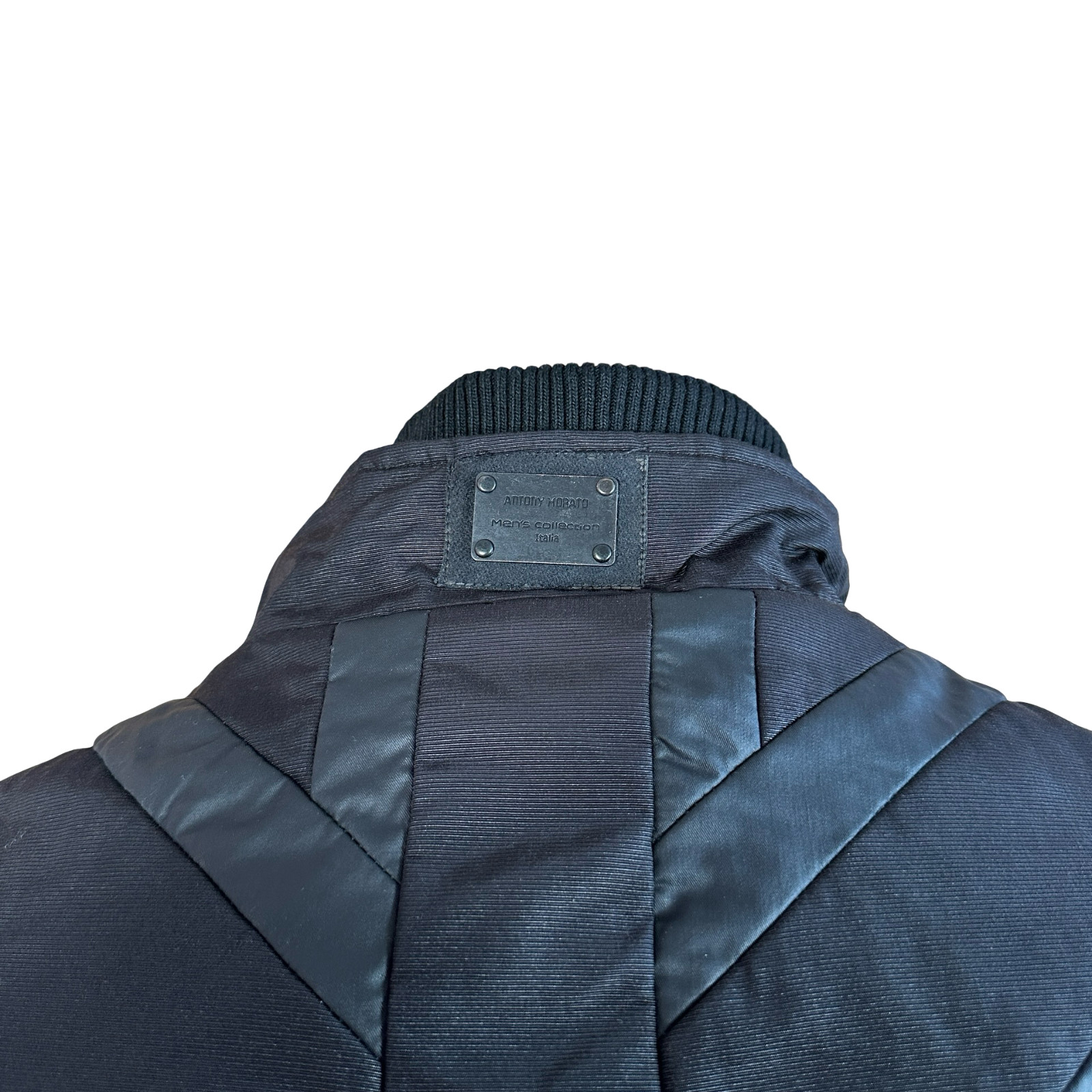Antony Morato Bomber Black Technical Union Jack Red Lining Biker Y2K L