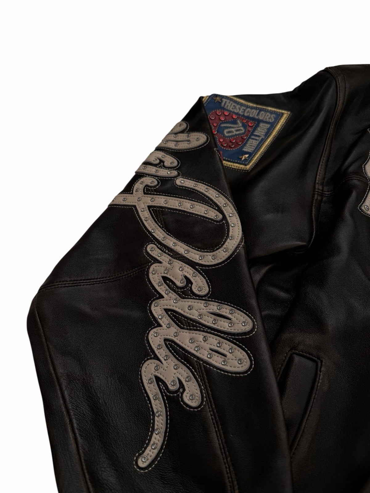 Pelle Pelle Men’s Leather Jacket Black ANNIVERSARY AMERICAN BRUISER Sz Small