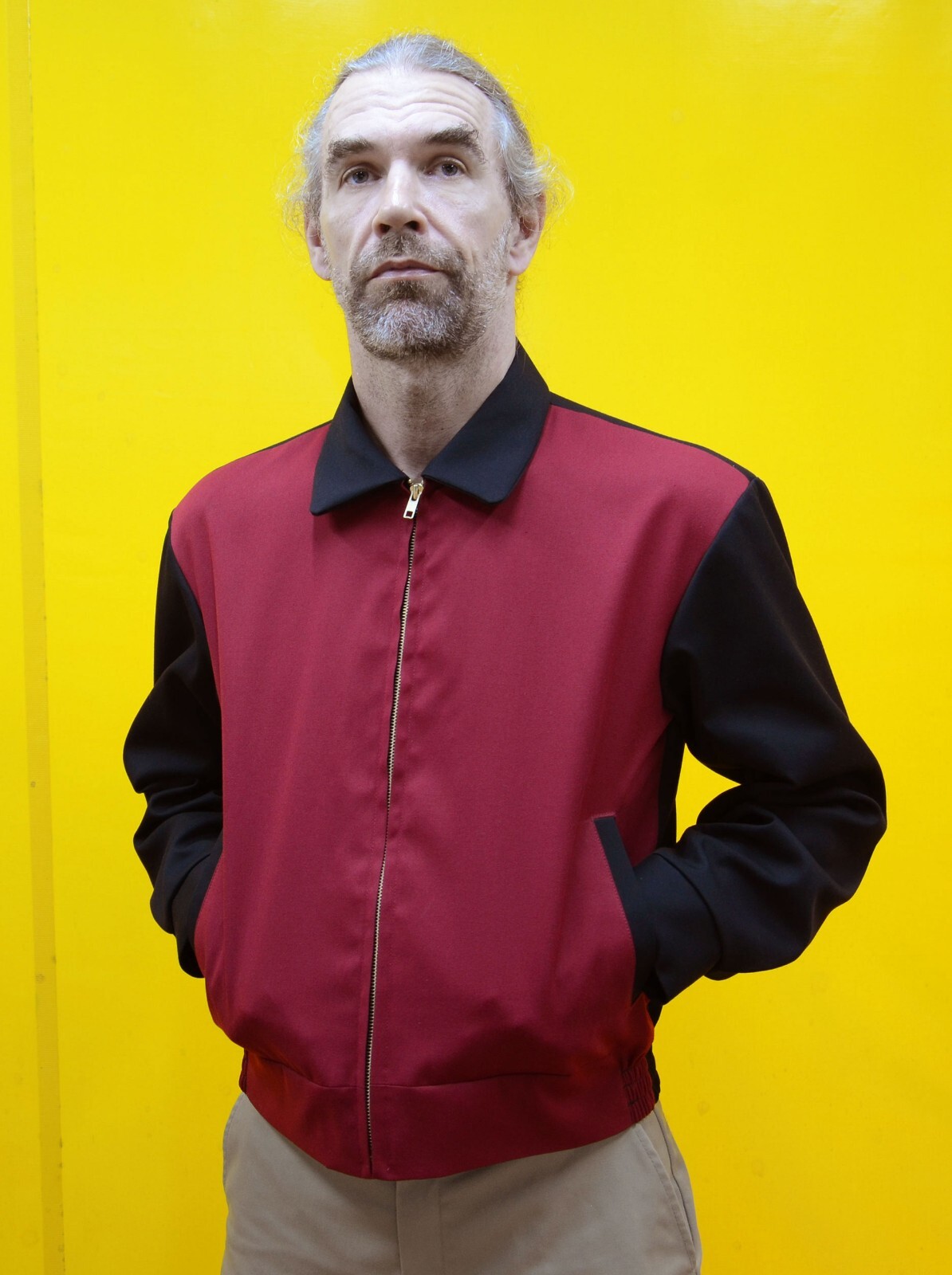 S-XL new Handmade vintage gabardine ricky sports jacket Retro Jacke Dean 1950’s