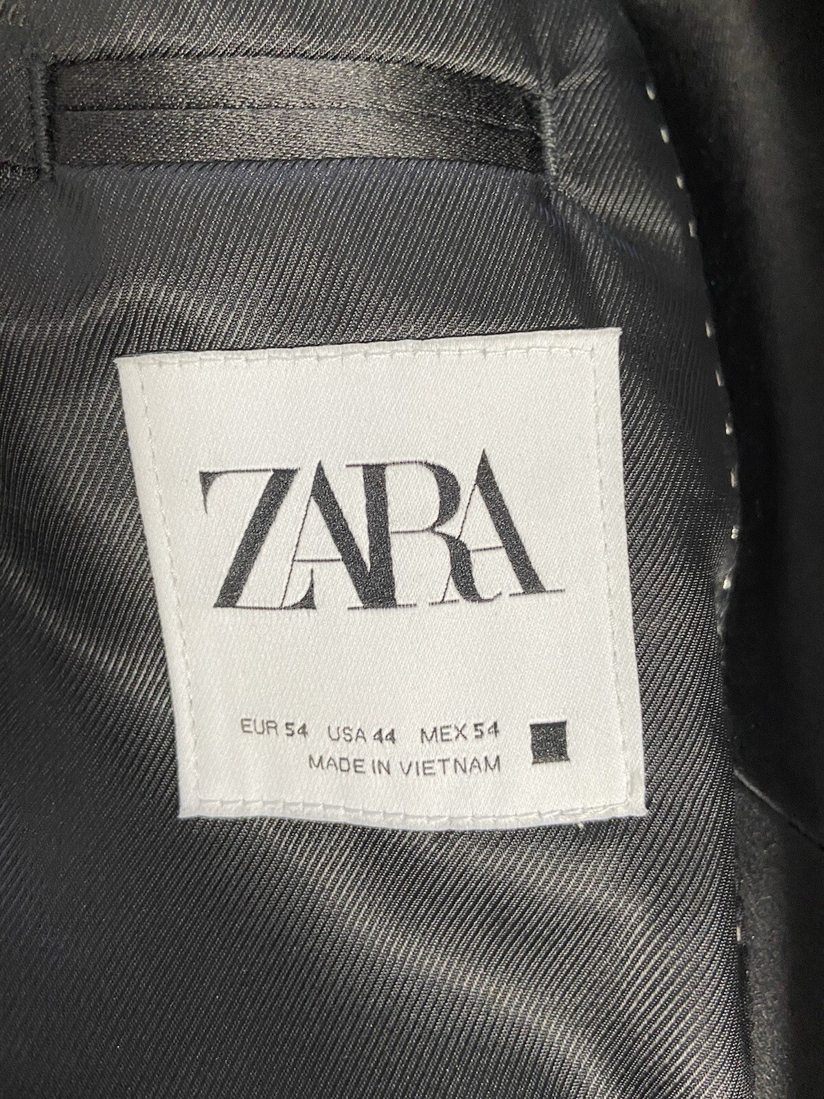 Zara Man Navy Velvet Blazer Jacket Tuxedo Men Dinner Evening Tux – Size 44 EUC