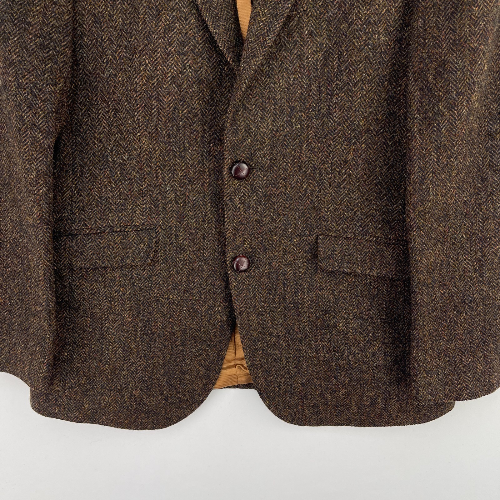 Barbour Tweed Blazer Mens UK 38R Brown Valley Mallalieus Wool Country Jacket
