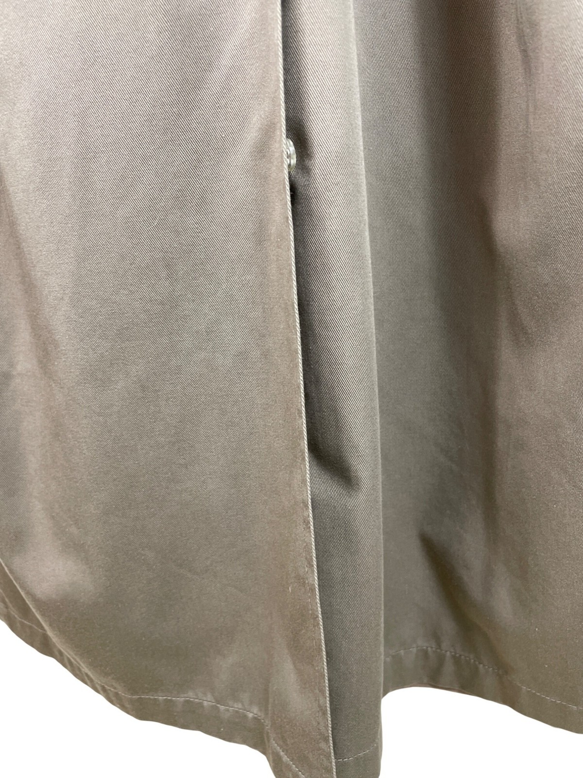 Arnie II Trench Coat Mens 44L Khaki Zip Out Lining Pockets Belted Vintage