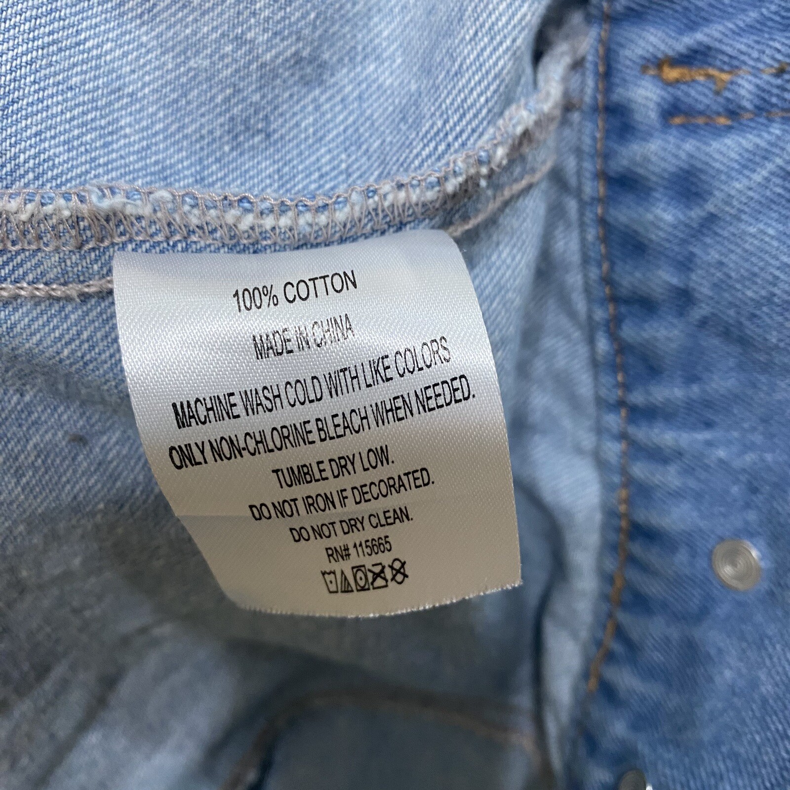 Freddy VS Jason Unisex Adults Blue Denim Jean Jacket Horror Size Medium